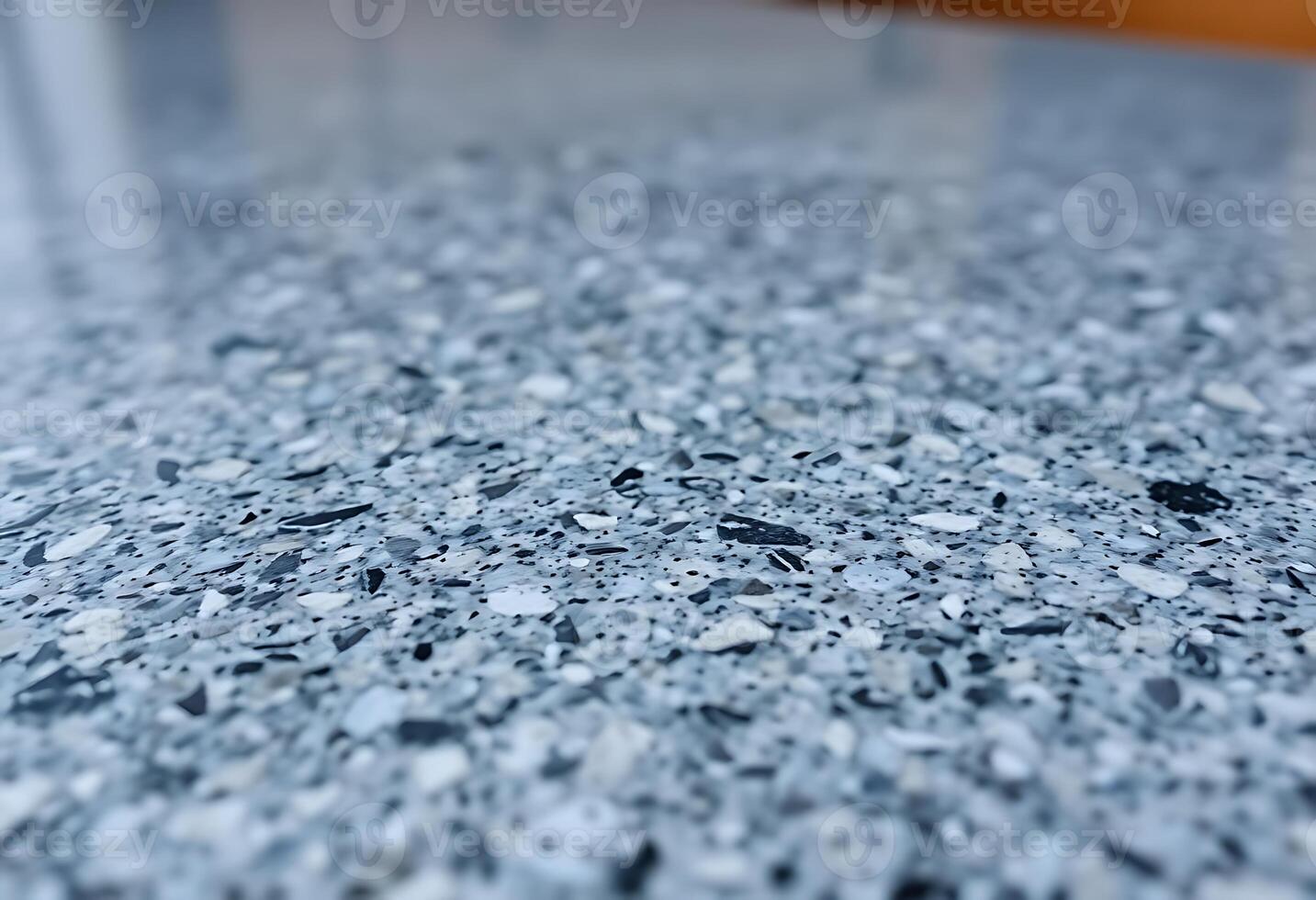 close up of a counter top with blue speckles photo