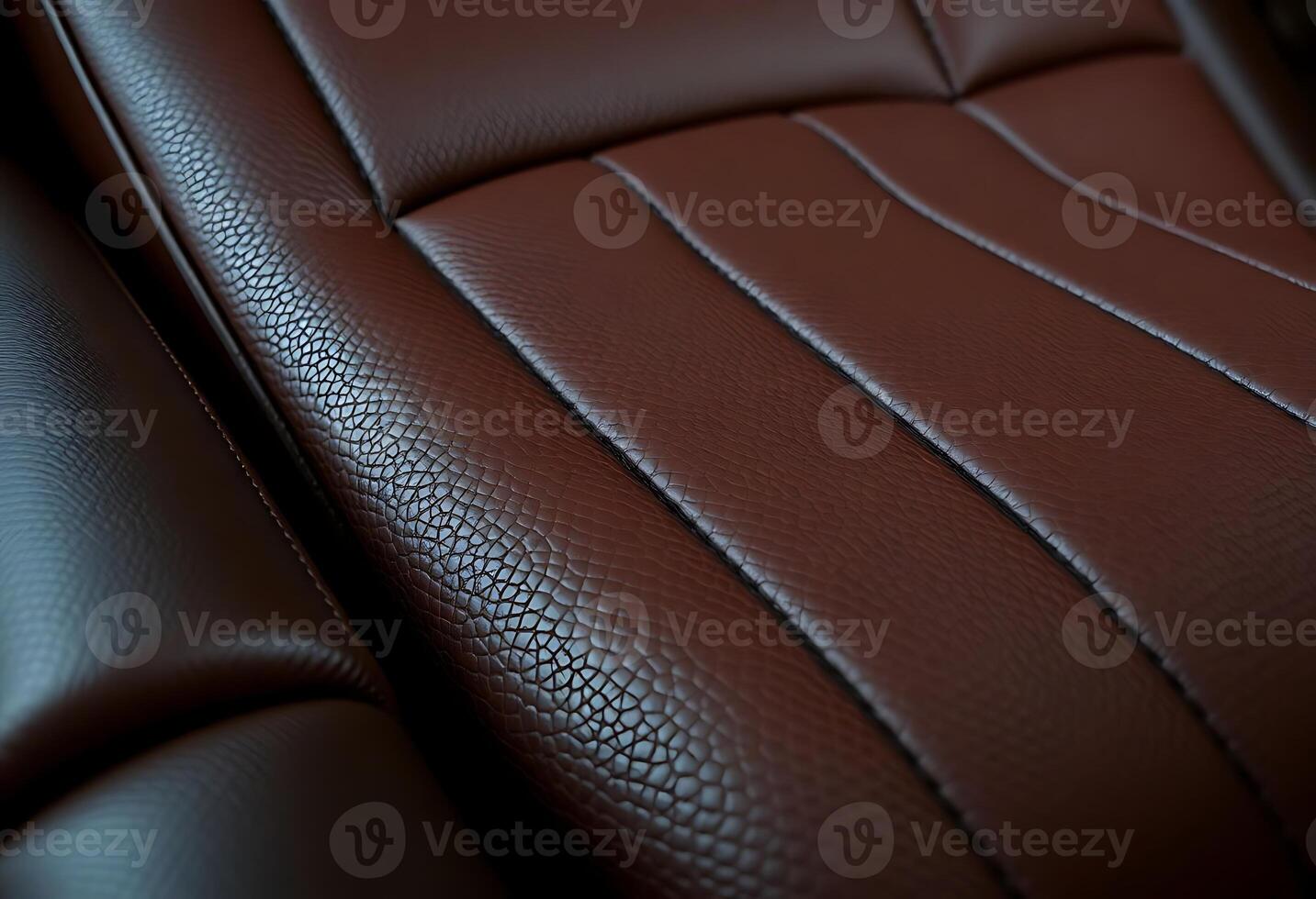 Leather interior of a car photo