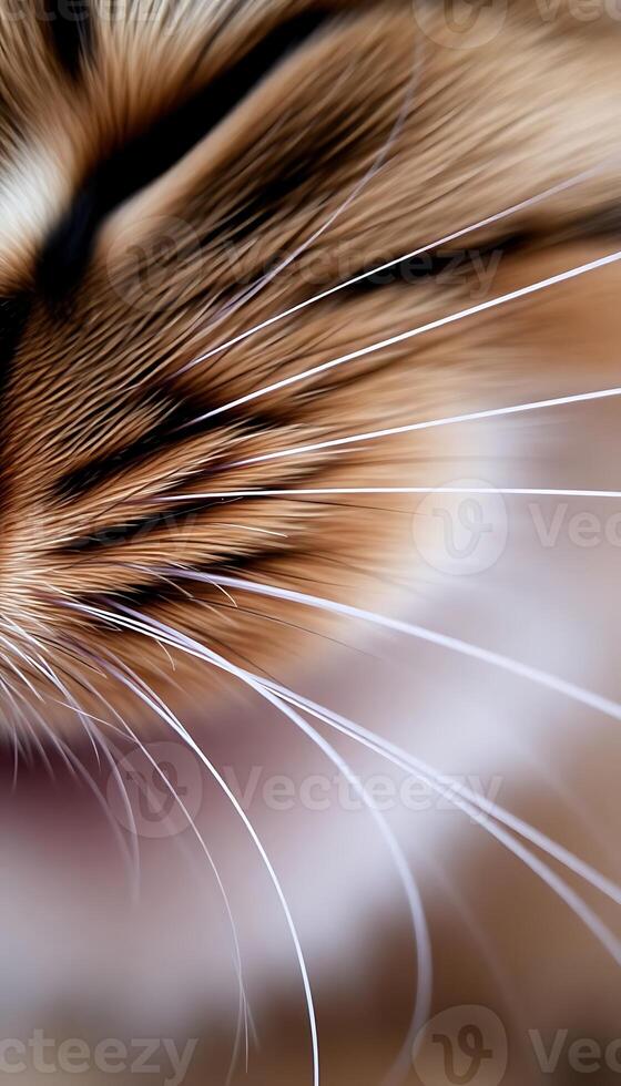 A close up of a cat's face with its mouth open photo