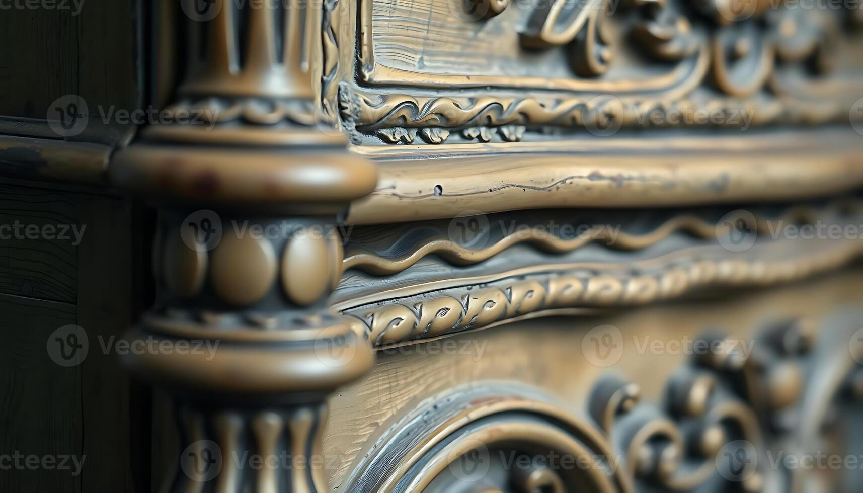 close up view of a wooden door photo