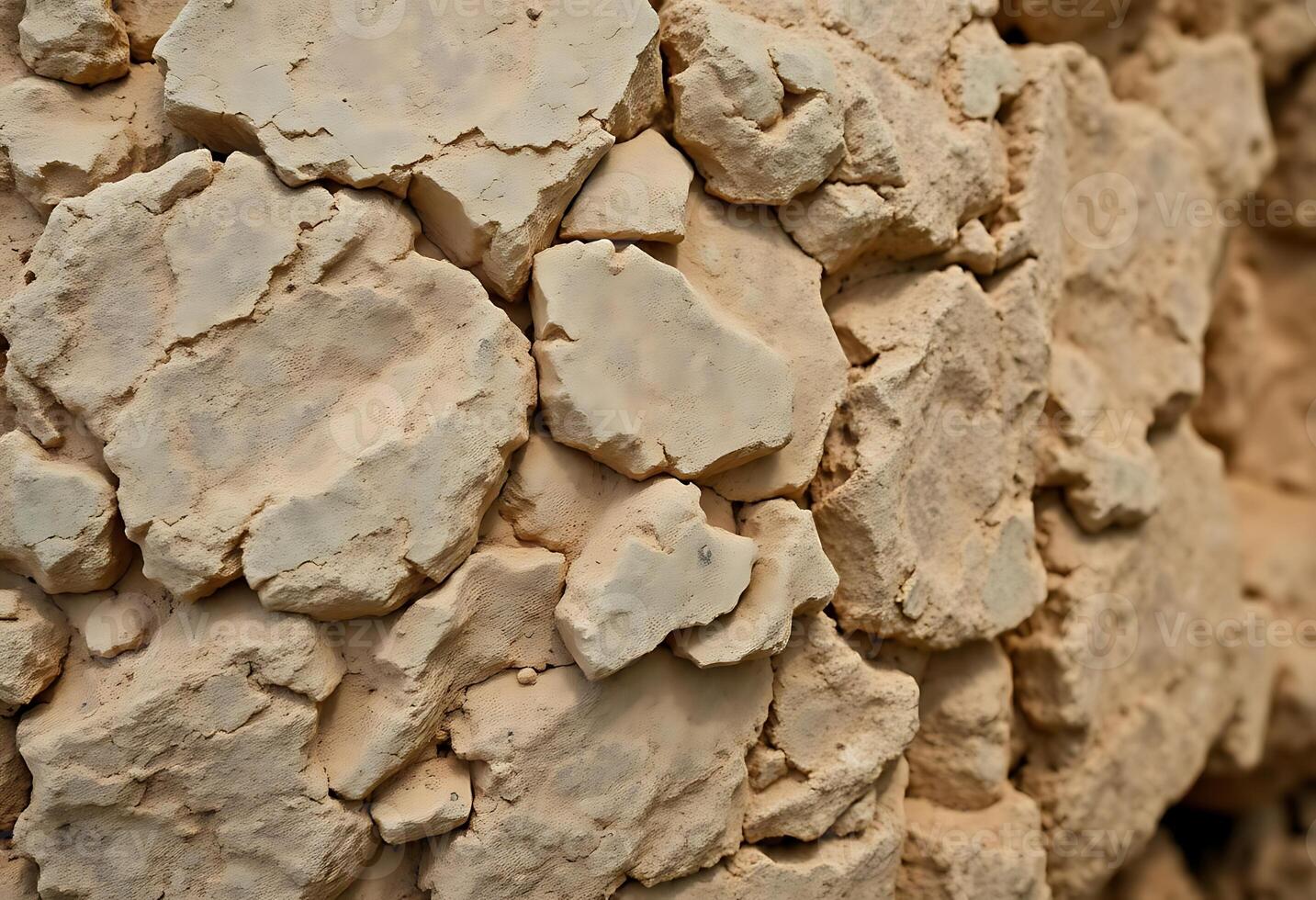 close up of a rock wall with rocks on it photo
