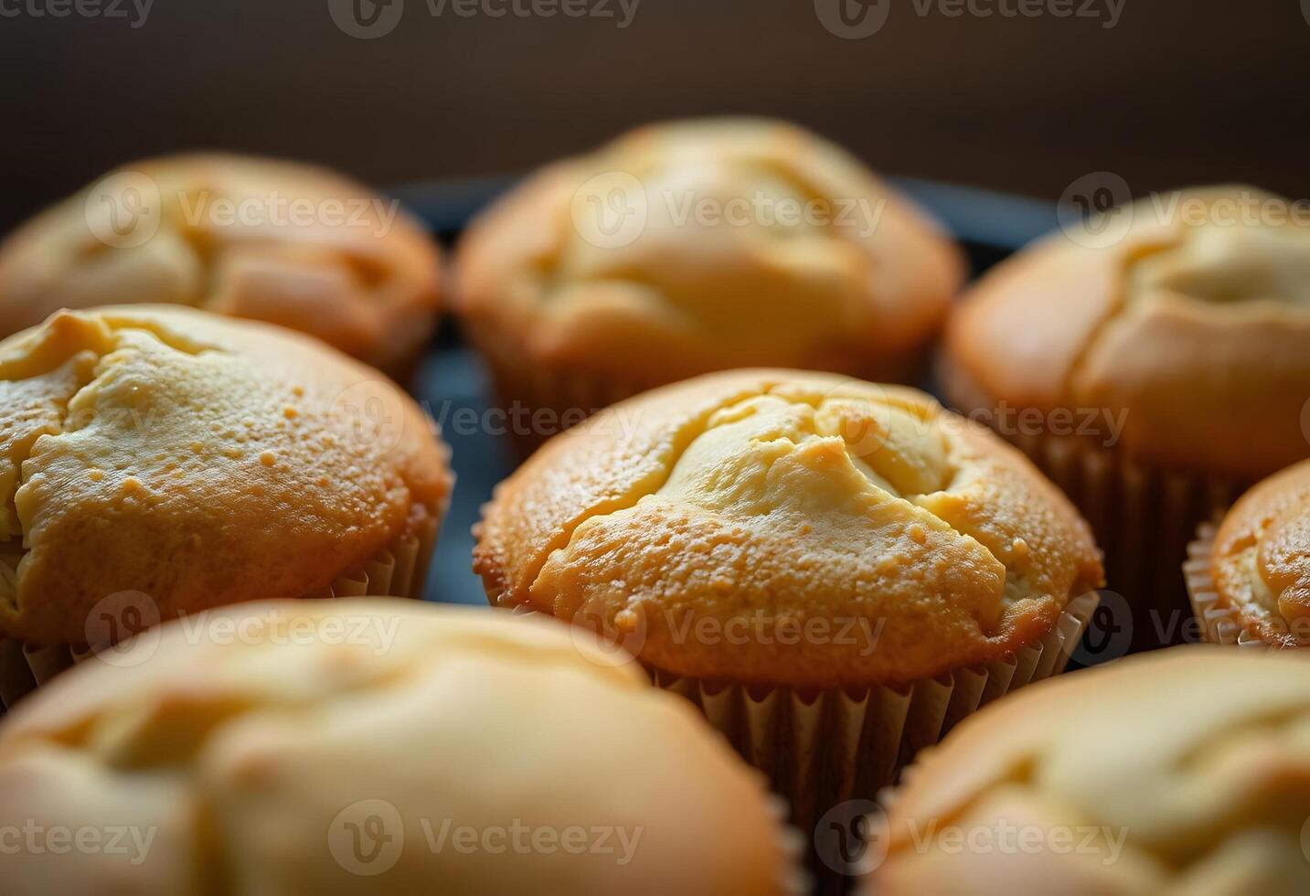 close up of a plate of muffins photo