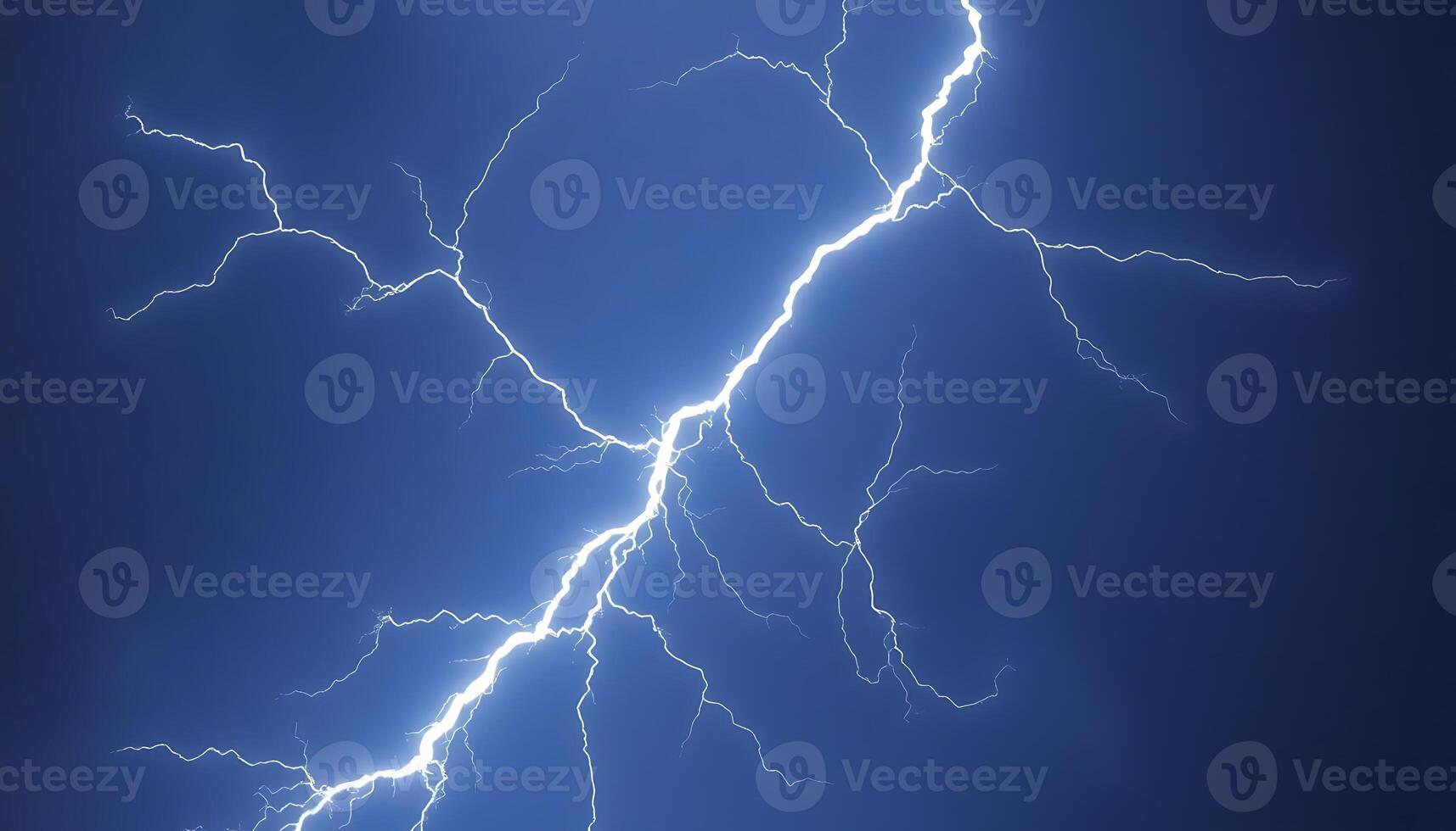 blue sky with a lightning bolt in the middle of it photo