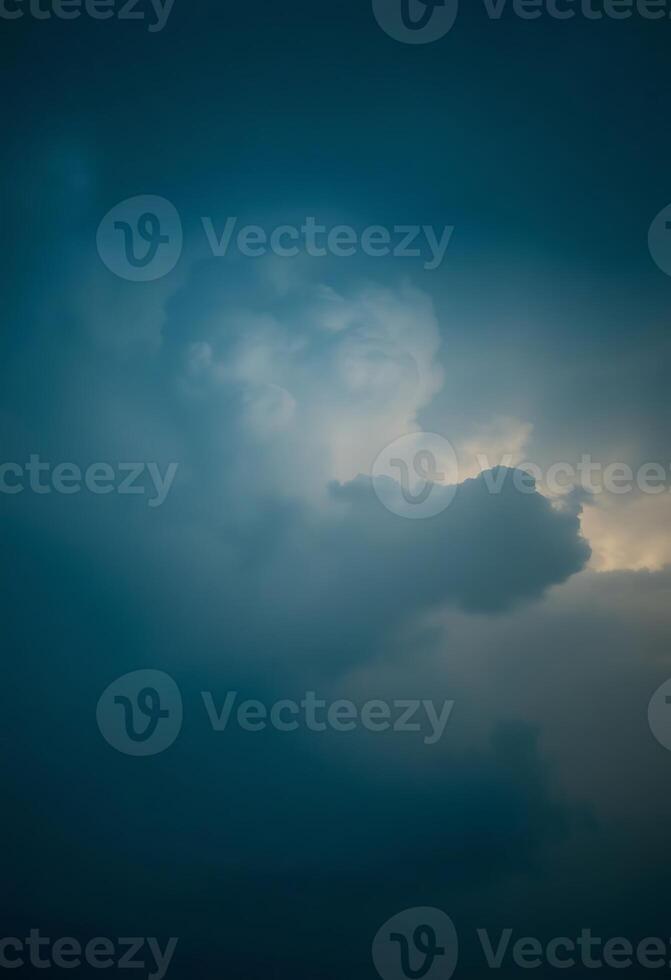 A dark cloud is seen in the sky photo