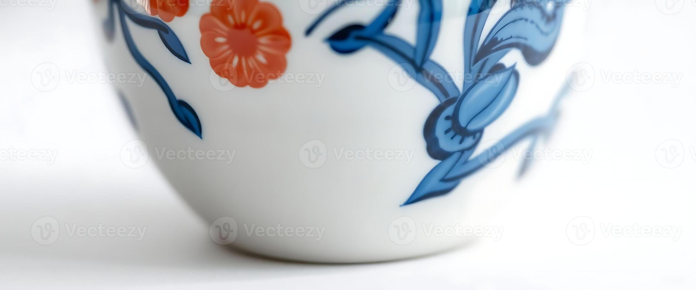 close up of a cup on a white surface photo
