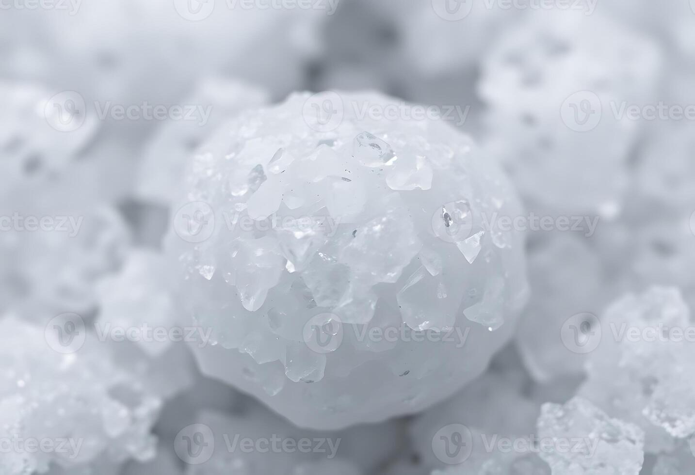 A close up of a ball of ice photo