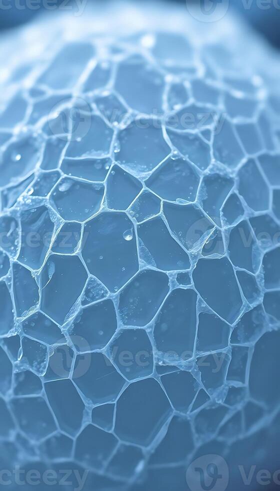 close up view of a ball of ice photo