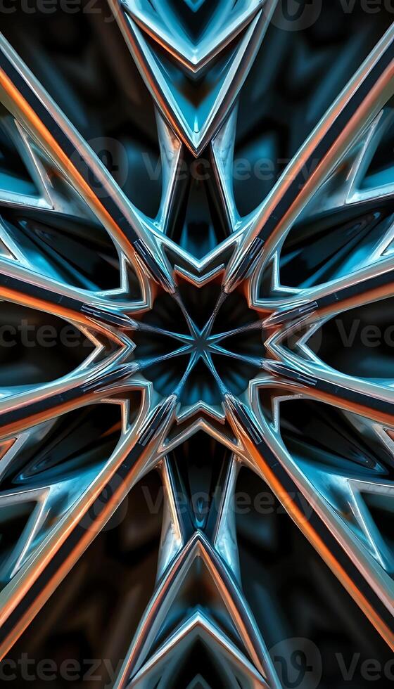 close up view of a star shaped object photo