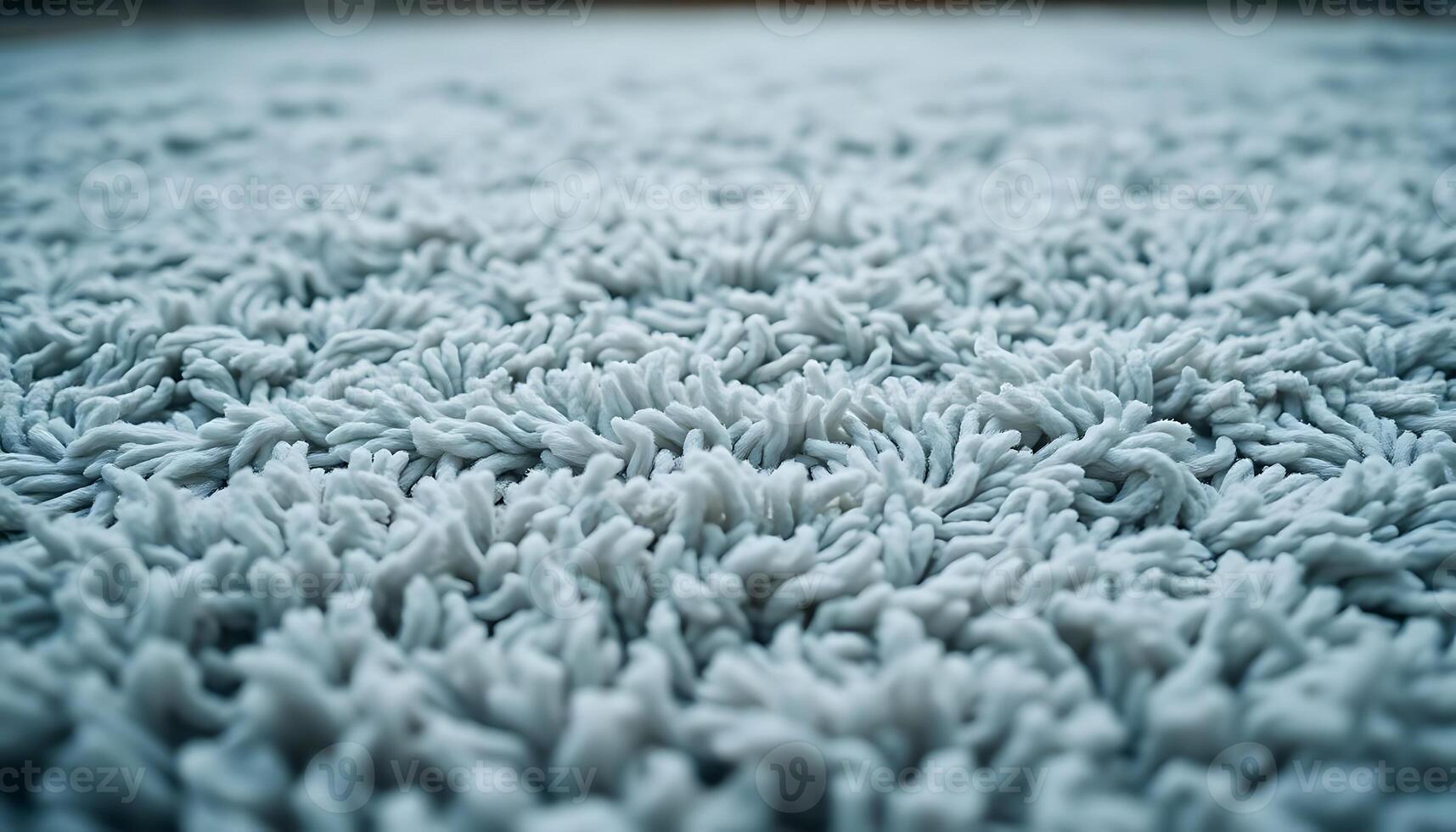 A close up of a carpet with white shaggy fibers photo