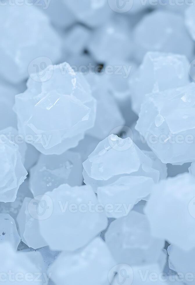 A close up of a pile of ice cubes photo