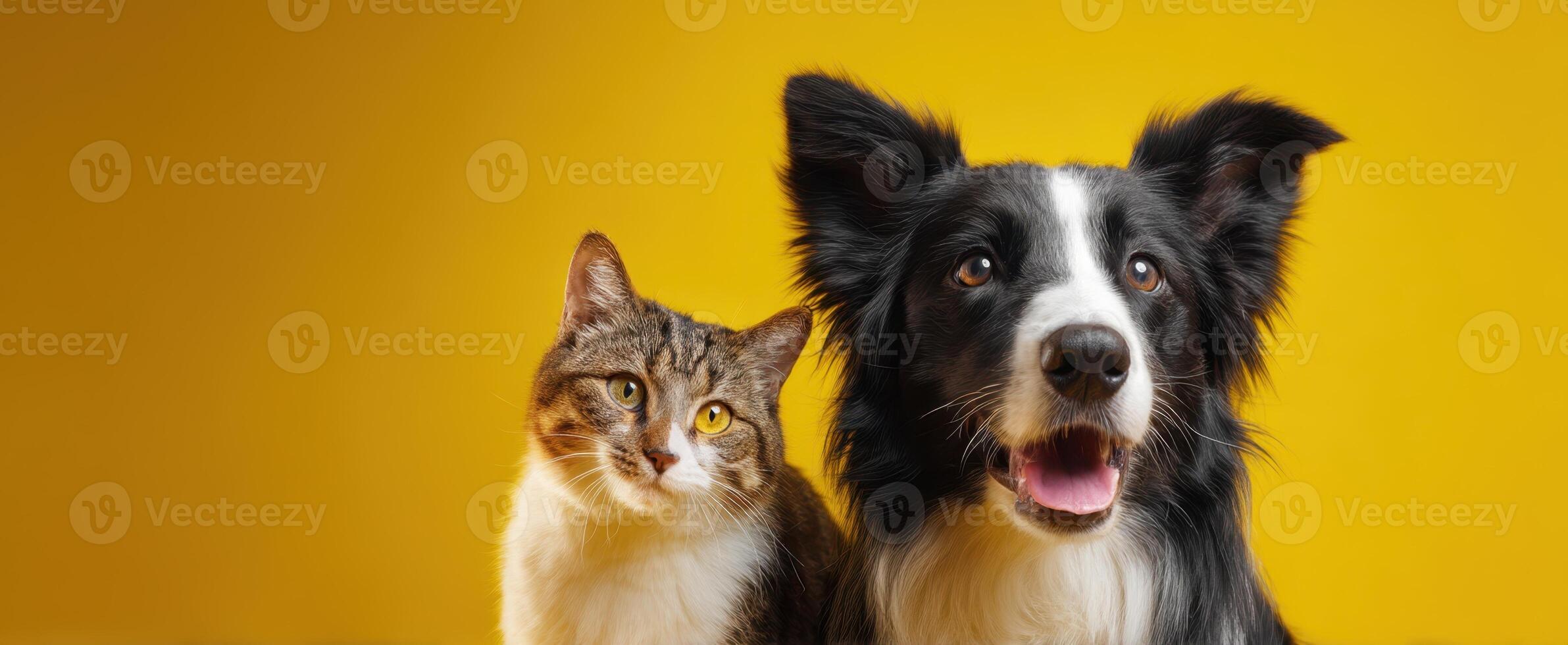 The Adorable Friendship Between a Playful Dog and a Curious Cat photo