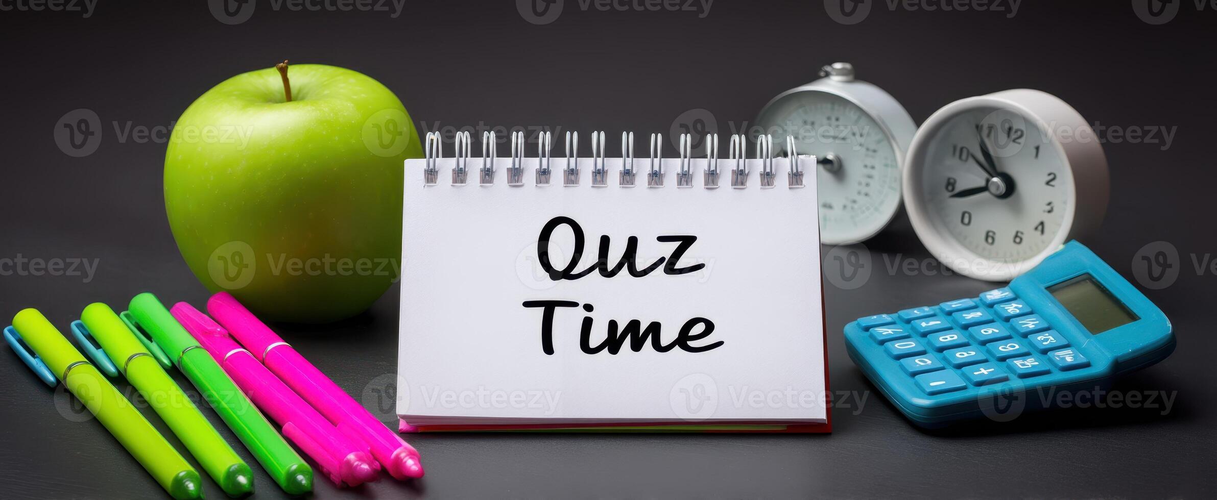The Quiz Time Setup with Stationery and Timed Elements photo