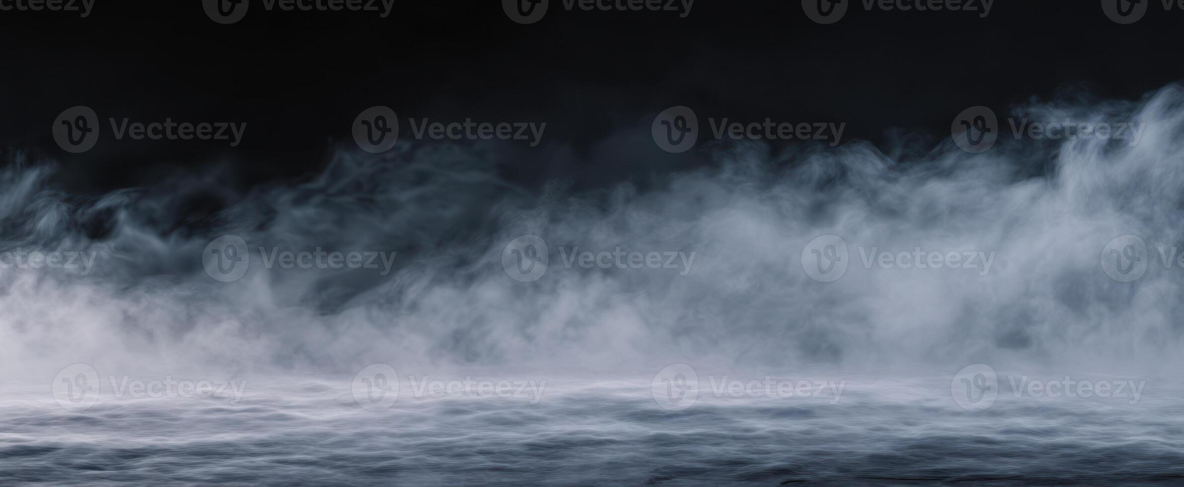 The Ethereal Mist Gliding Over a Dark Surface in a Dramatic Landscape photo