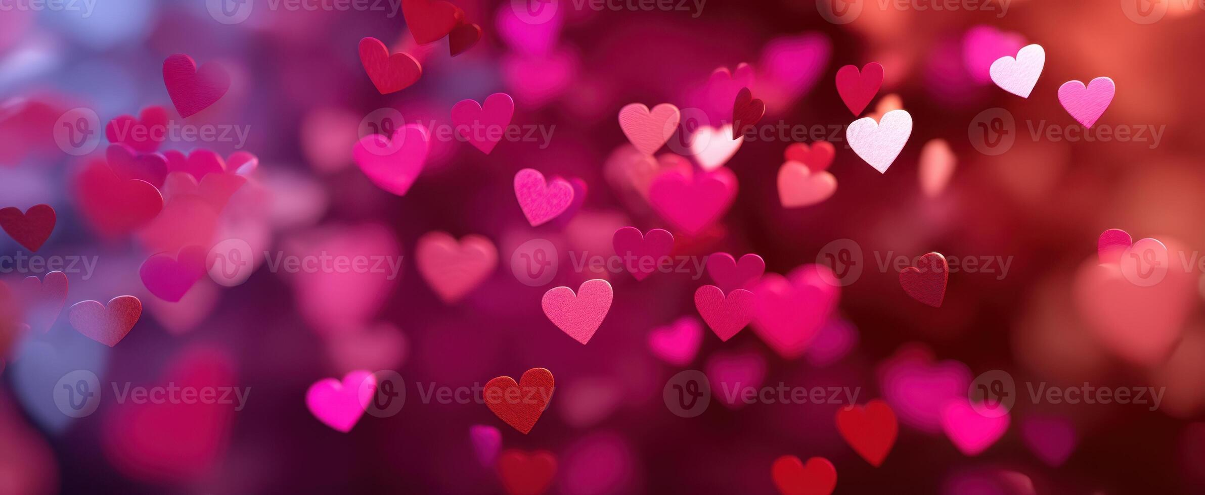 The vibrant hearts create a romantic and enchanting atmosphere for celebrations. photo