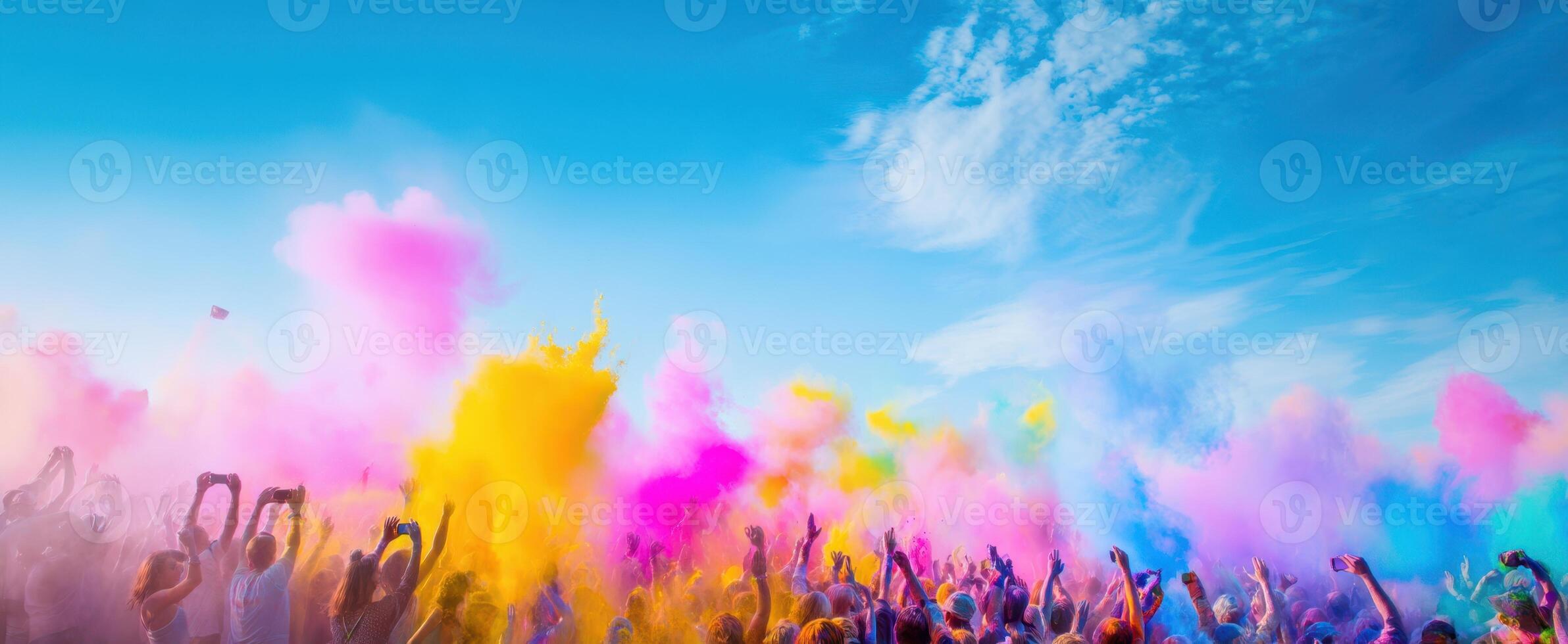 The Colorful Celebration of Life at a Vibrant Festival. photo