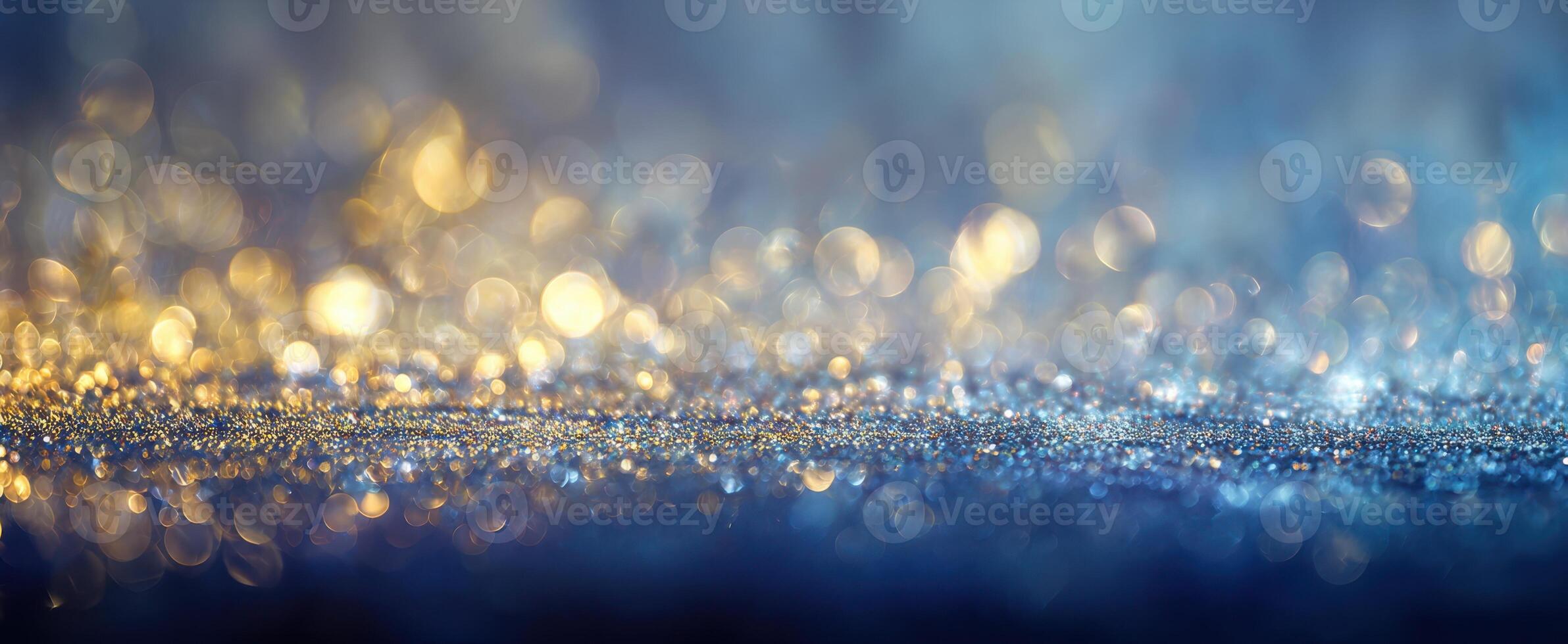 The enchanting shimmer of bokeh lights creating a magical atmosphere. photo