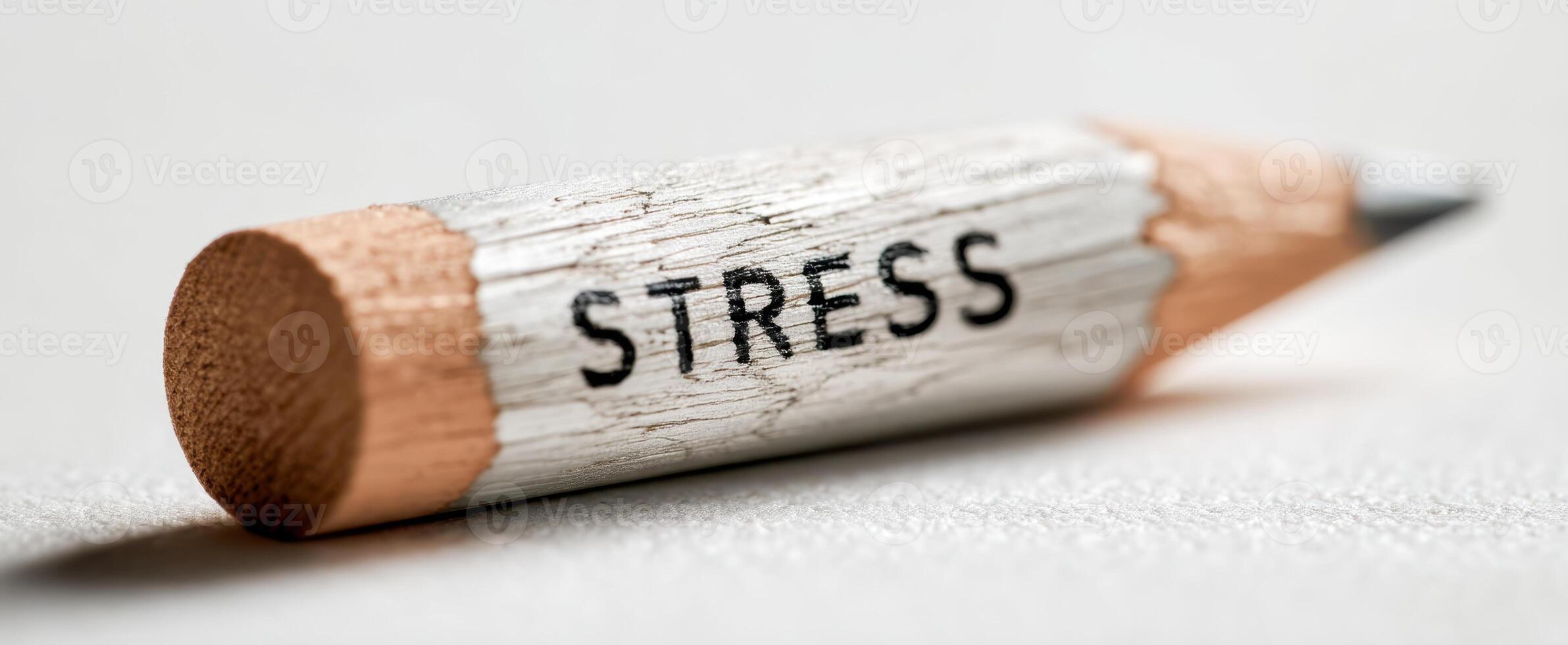 The Stress Pencil Symbolizing Creativity and Mental Health Awareness photo