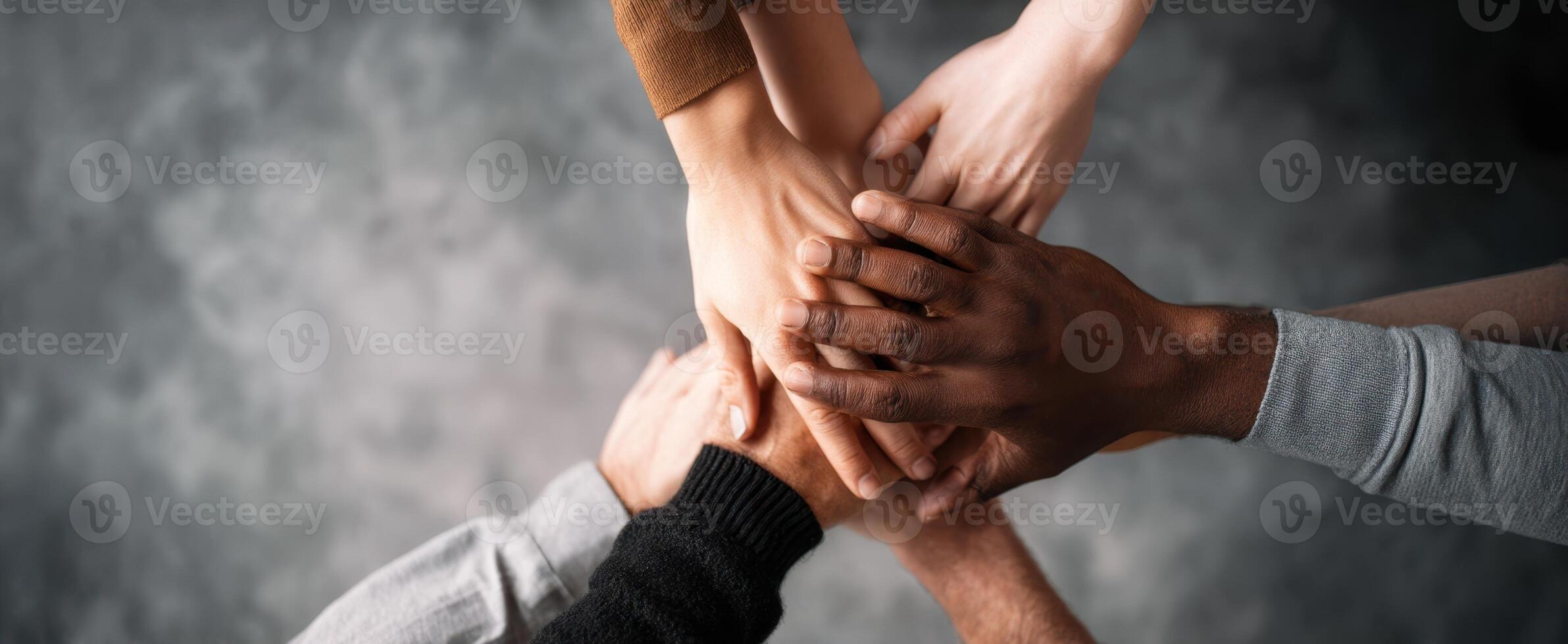 The Hands of Unity and Support in a Diverse Community Setting photo