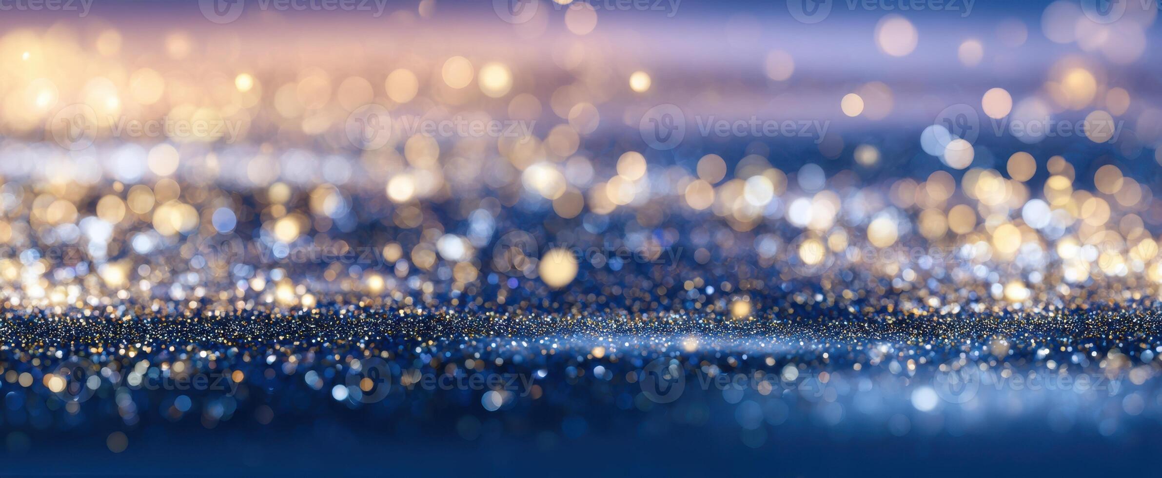 The shimmering bokeh background creates a perfect festive atmosphere for celebrations. photo