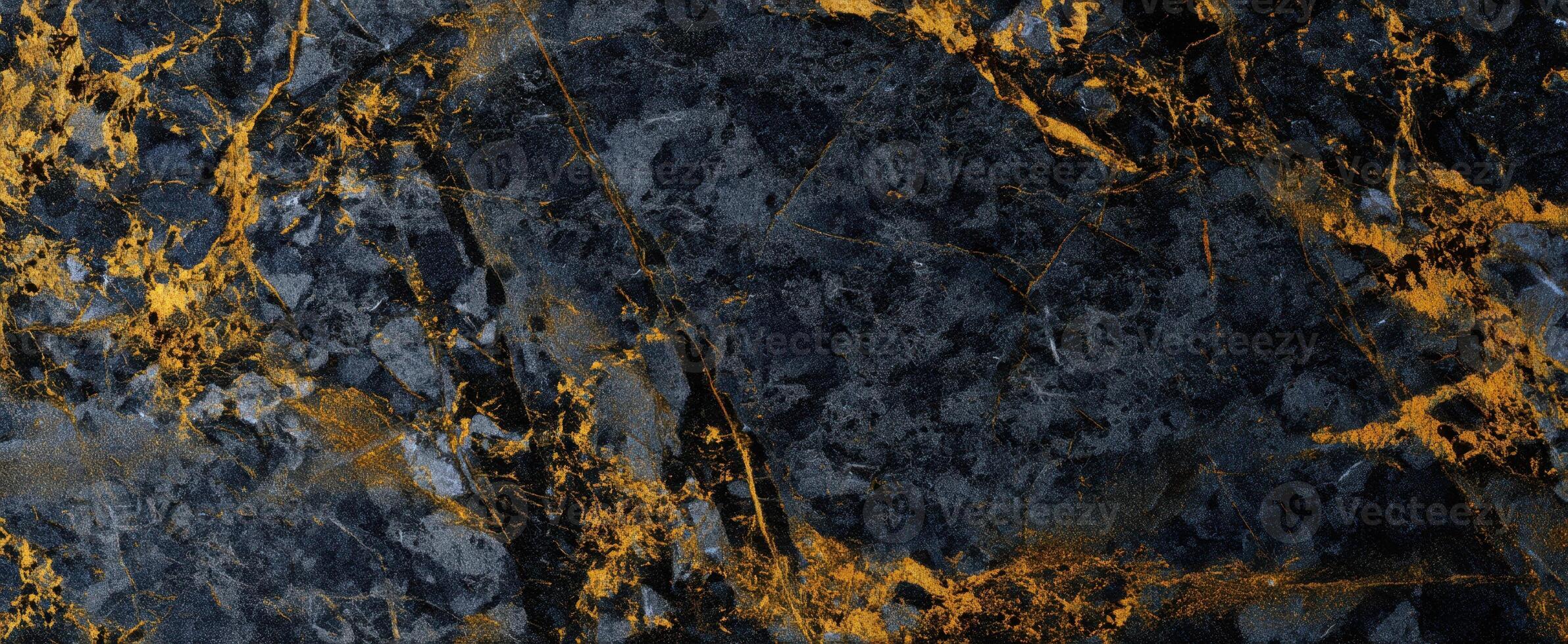 The stunning black marble with gold veins creating a luxurious aesthetic. photo