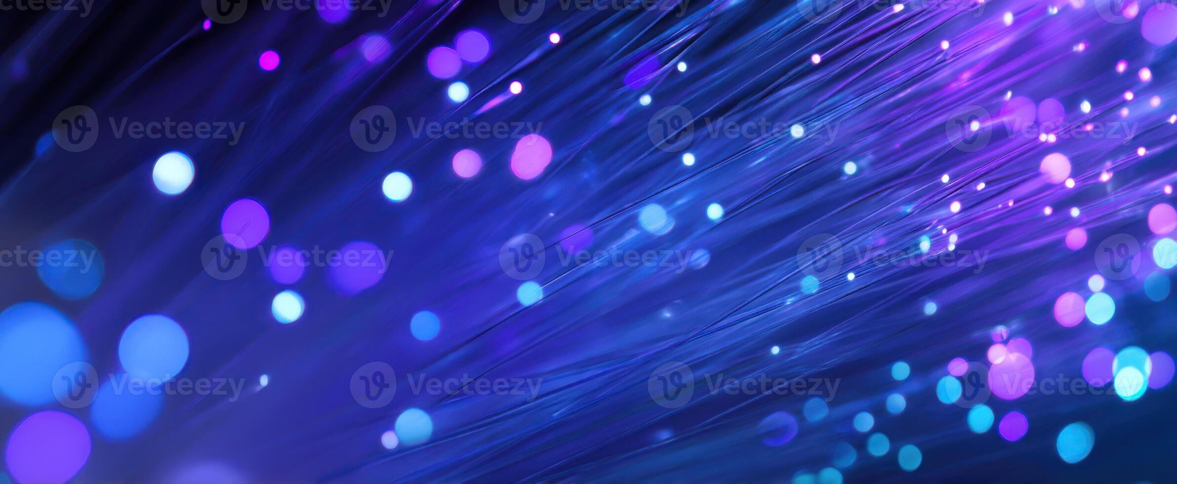 The enchanting display of vibrant lights and colors in motion. photo