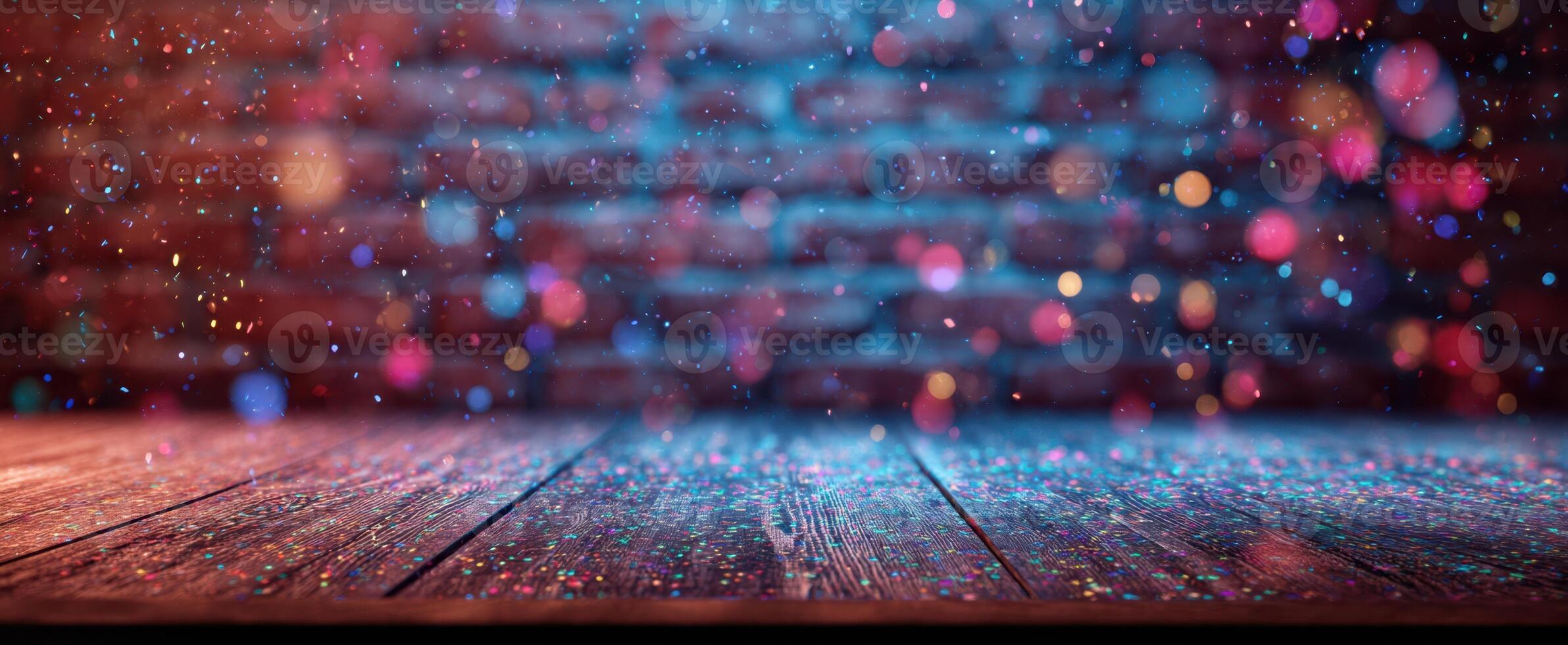 The mesmerizing effect of colorful bokeh in an artistic setting. photo