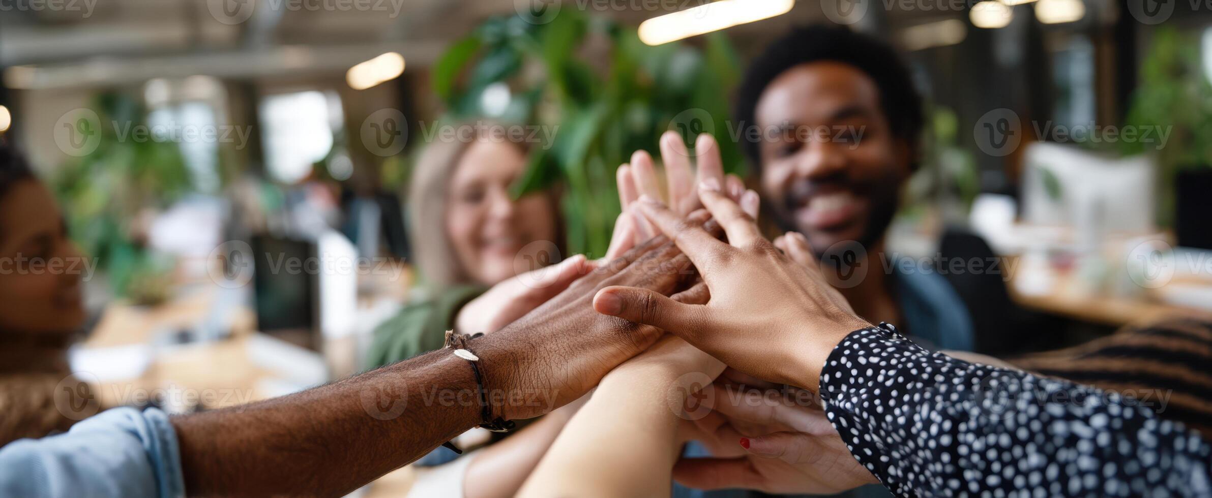 The Hands of Teamwork Unite in a Collaborative Business Environment photo