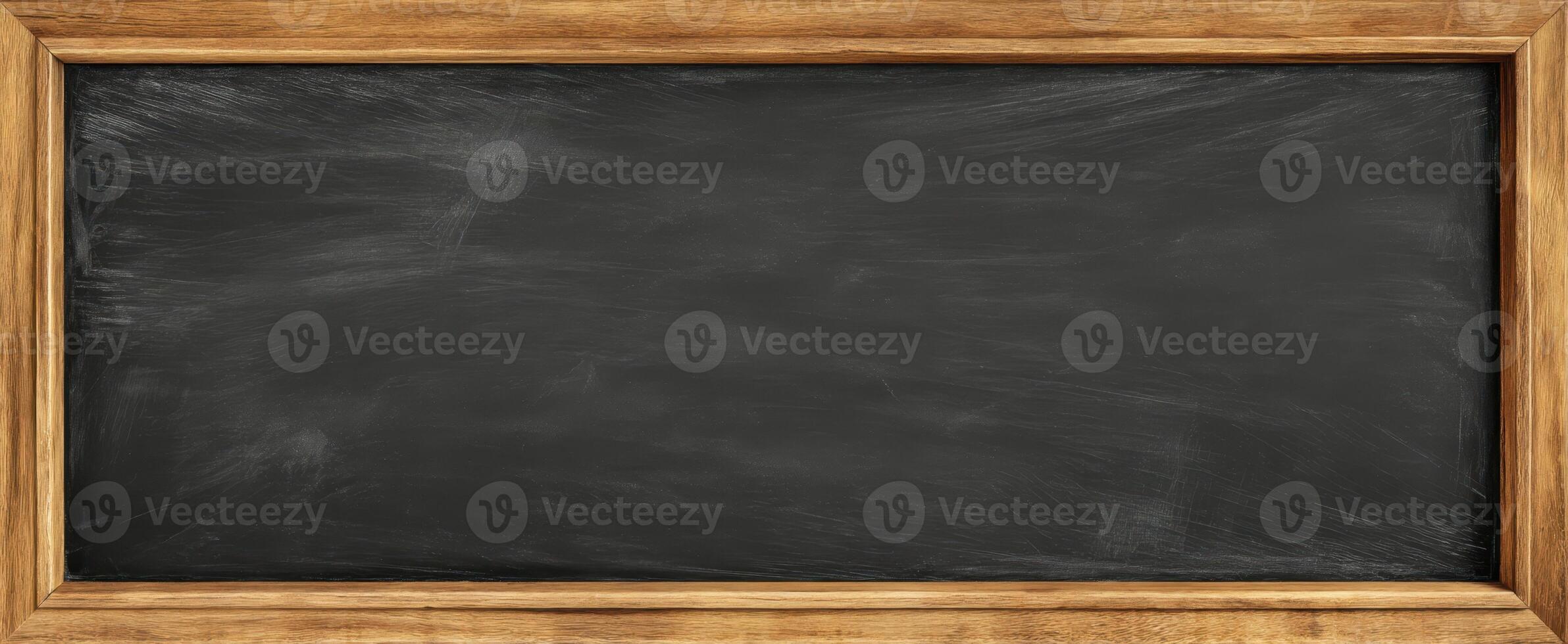 The blank chalkboard inviting creativity and learning in an educational setting photo