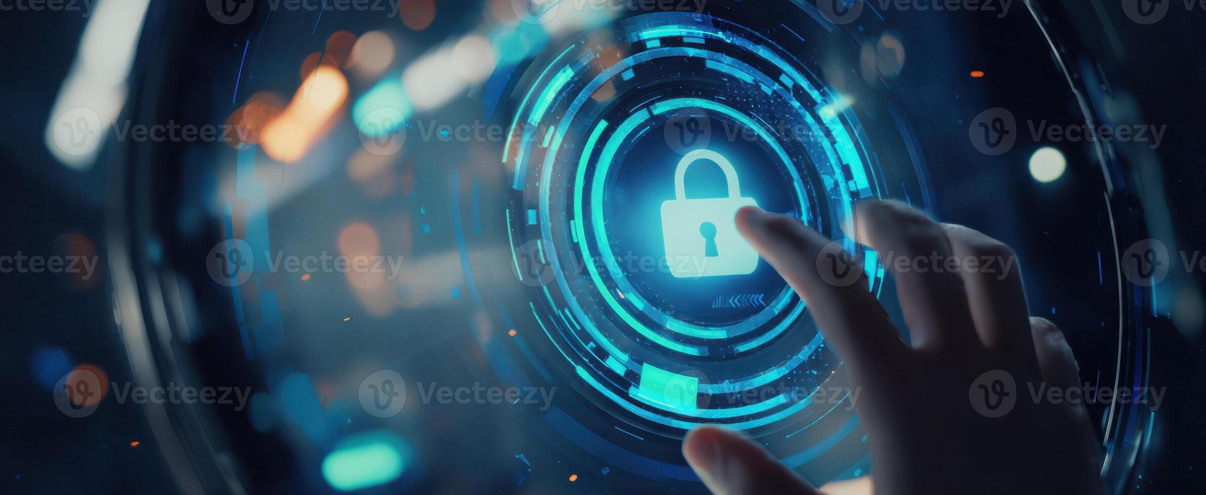 The Futuristic Digital Lock with Touch Interaction for Enhanced Security photo