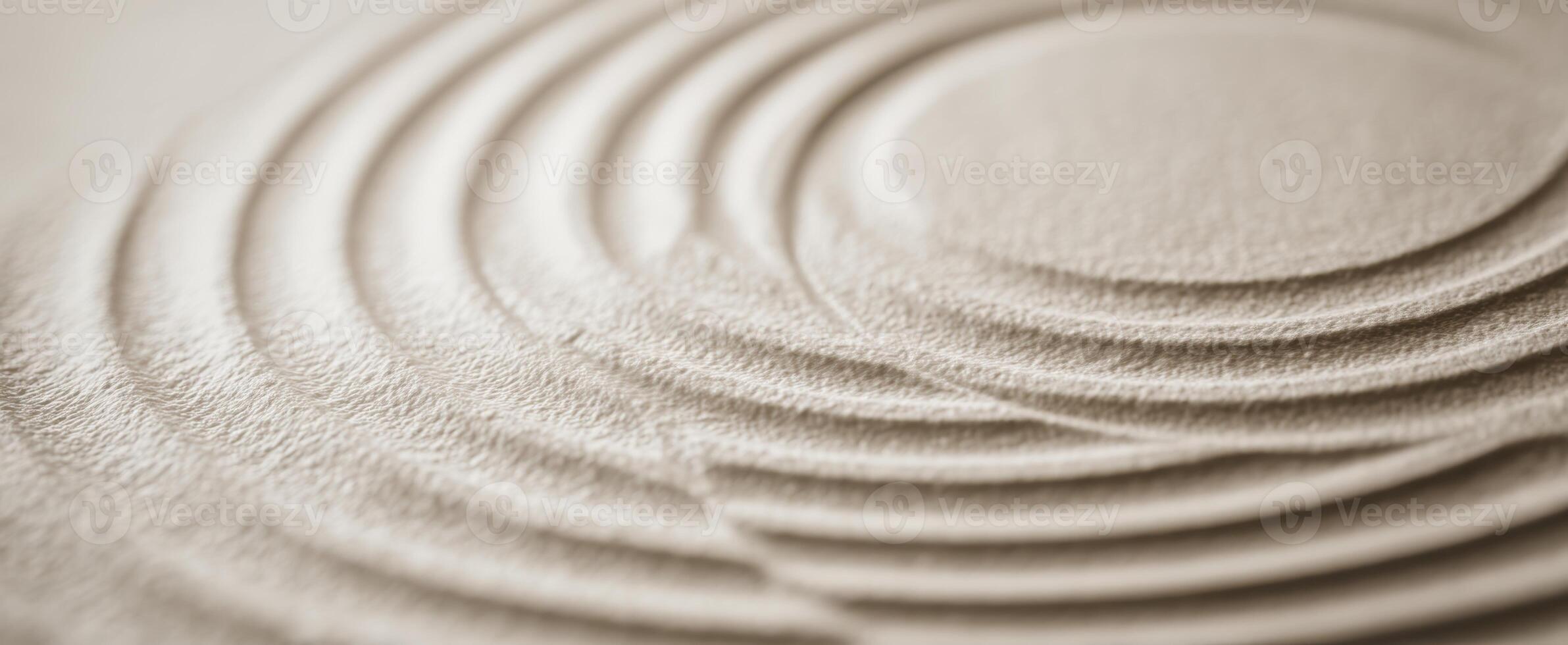 The intricate layers of smooth circles create a calming abstract design. photo