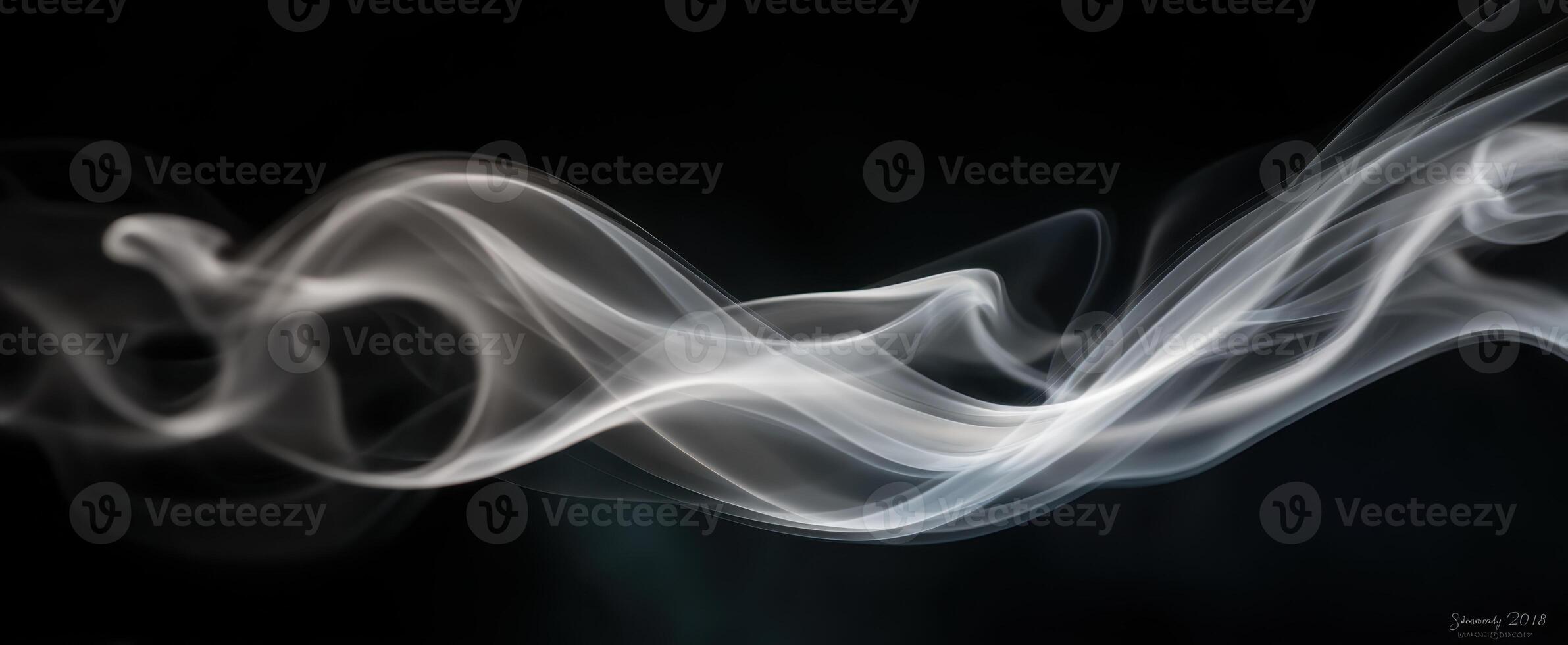 The Graceful Flow of Abstract Smoke Creates a Tranquil Atmosphere photo