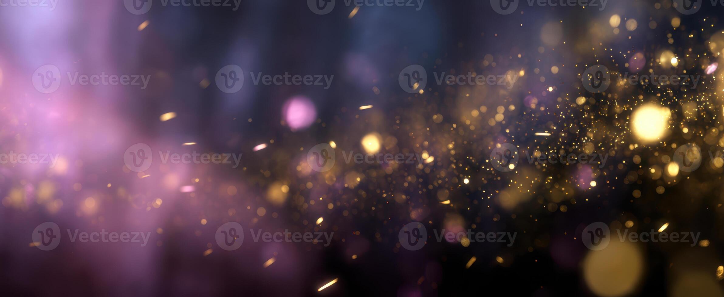 The mesmerizing blend of colorful sparkling lights in an abstract background. photo