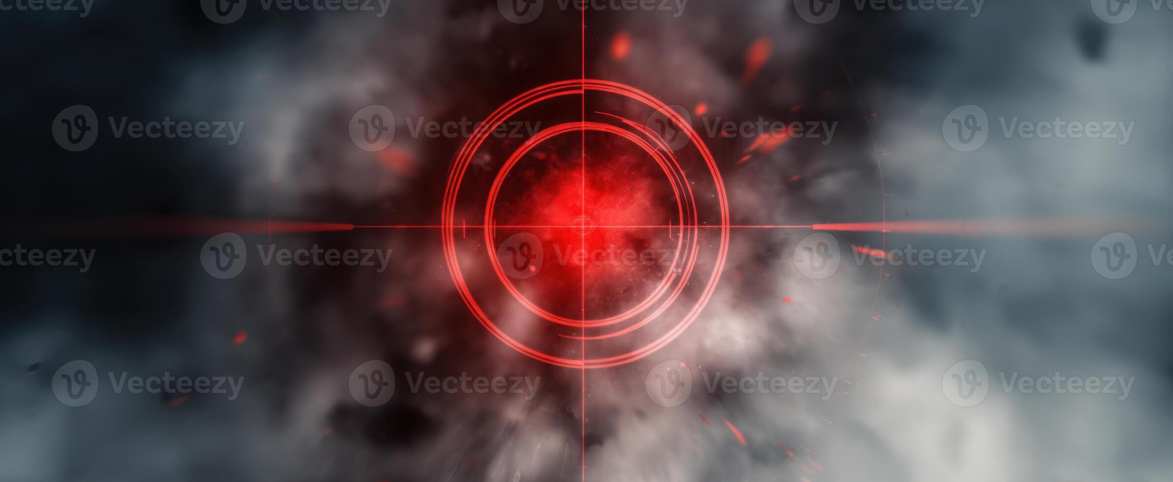 The Explosion of Light and Energy in a Dramatic Abstract Target Scene photo