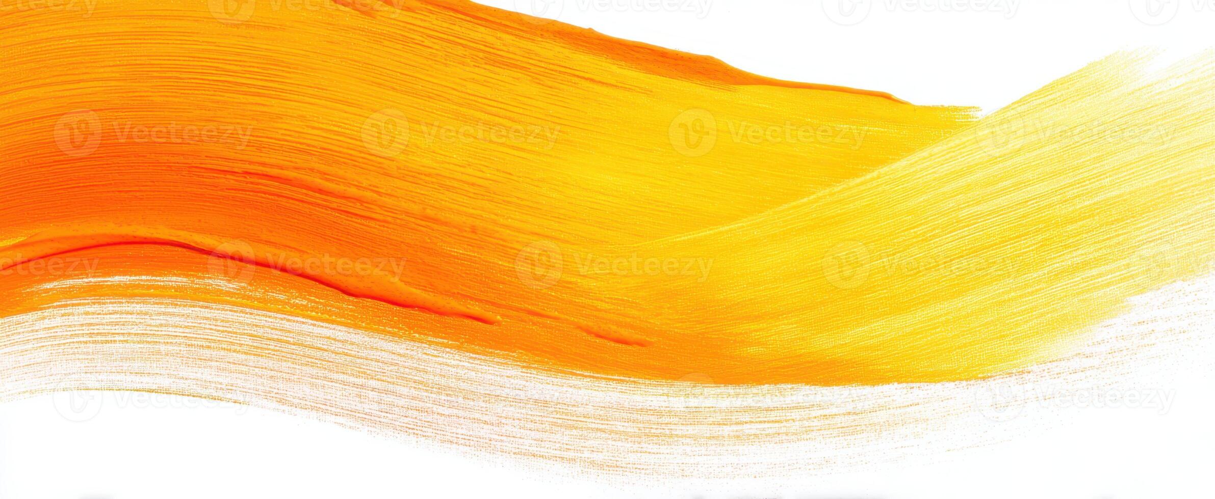 The Flowing Brushstroke in Vivid Orange and Yellow Tones photo