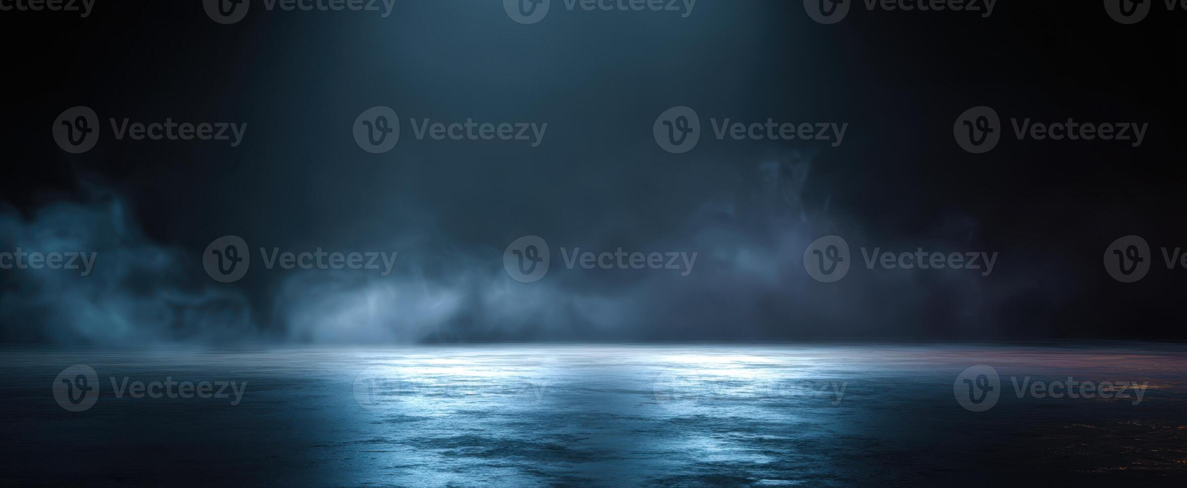 The Ethereal Dance of Light and Smoke in a Dark Environment photo