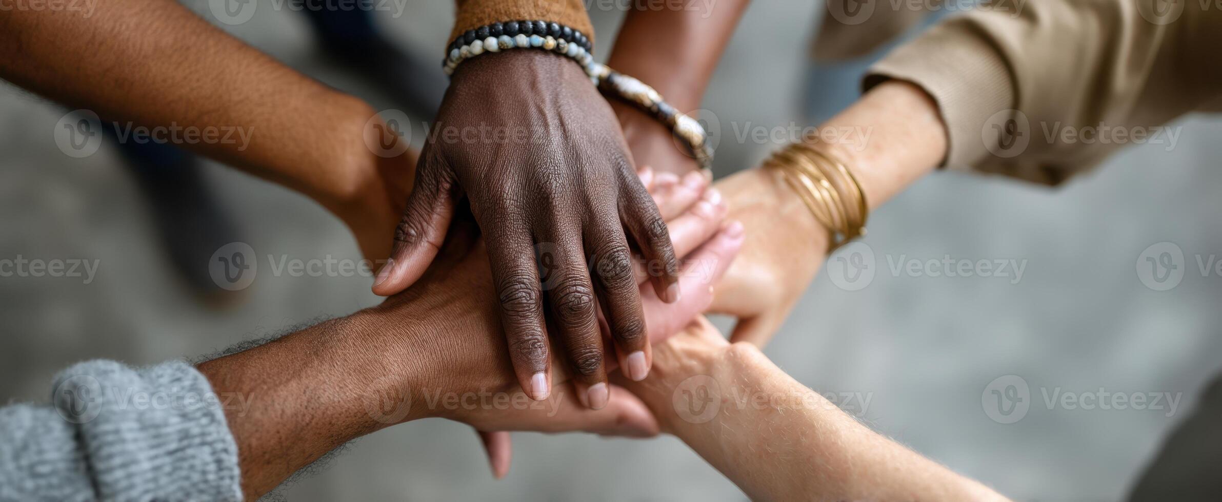 The Unity of Hands Together in a Collaborative Environment photo