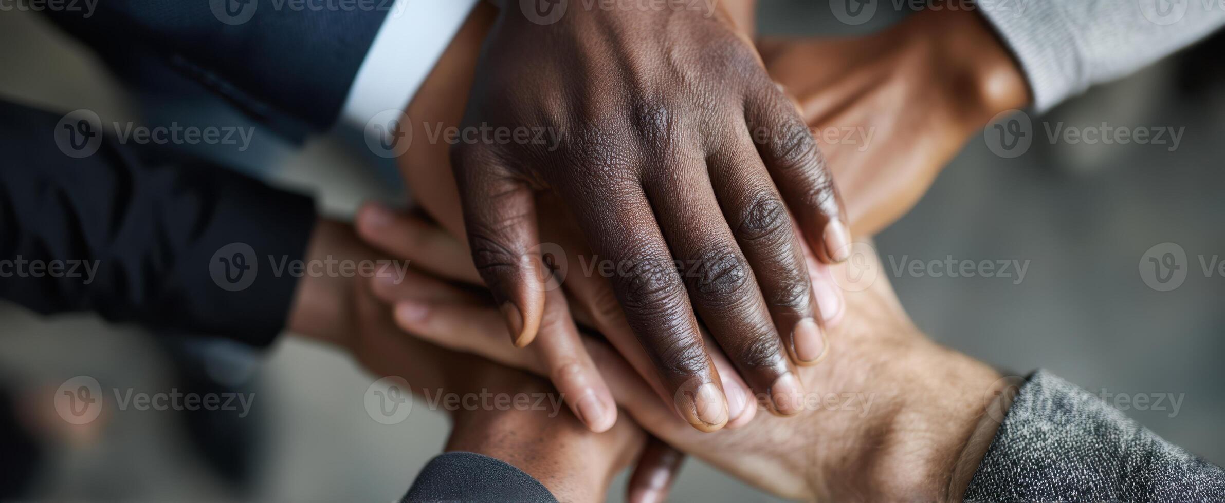 The Hands of Collaboration Representing Unity and Support Among Diverse Individuals photo