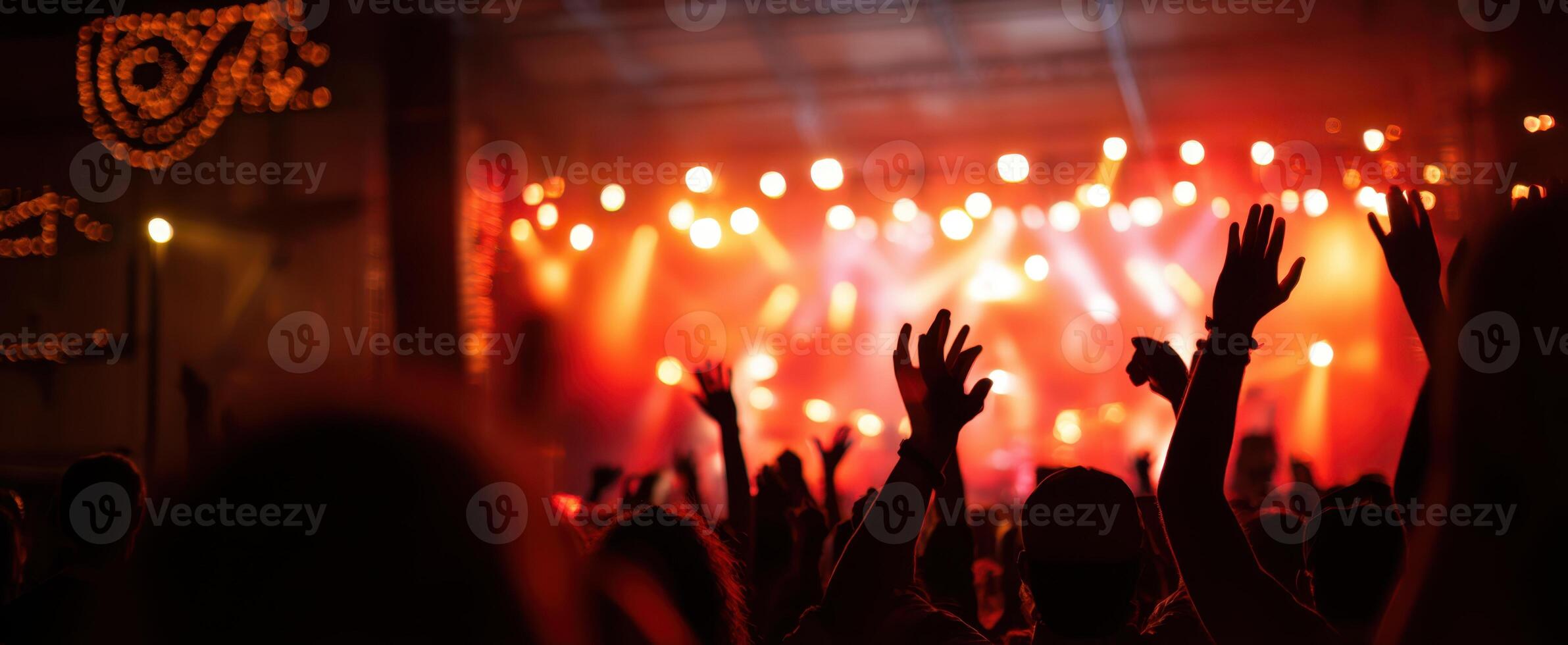 The vibrant crowd at a concert celebrating music and connection. photo