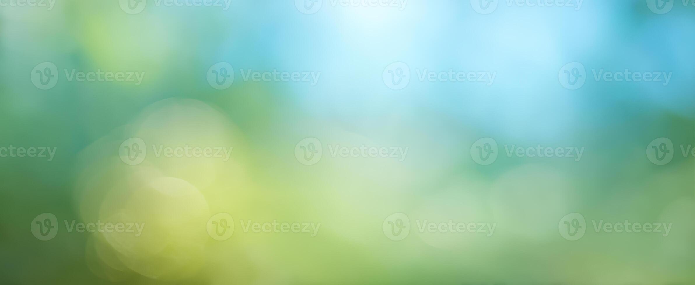 The serene blurred background with soft bokeh and vibrant colors. photo