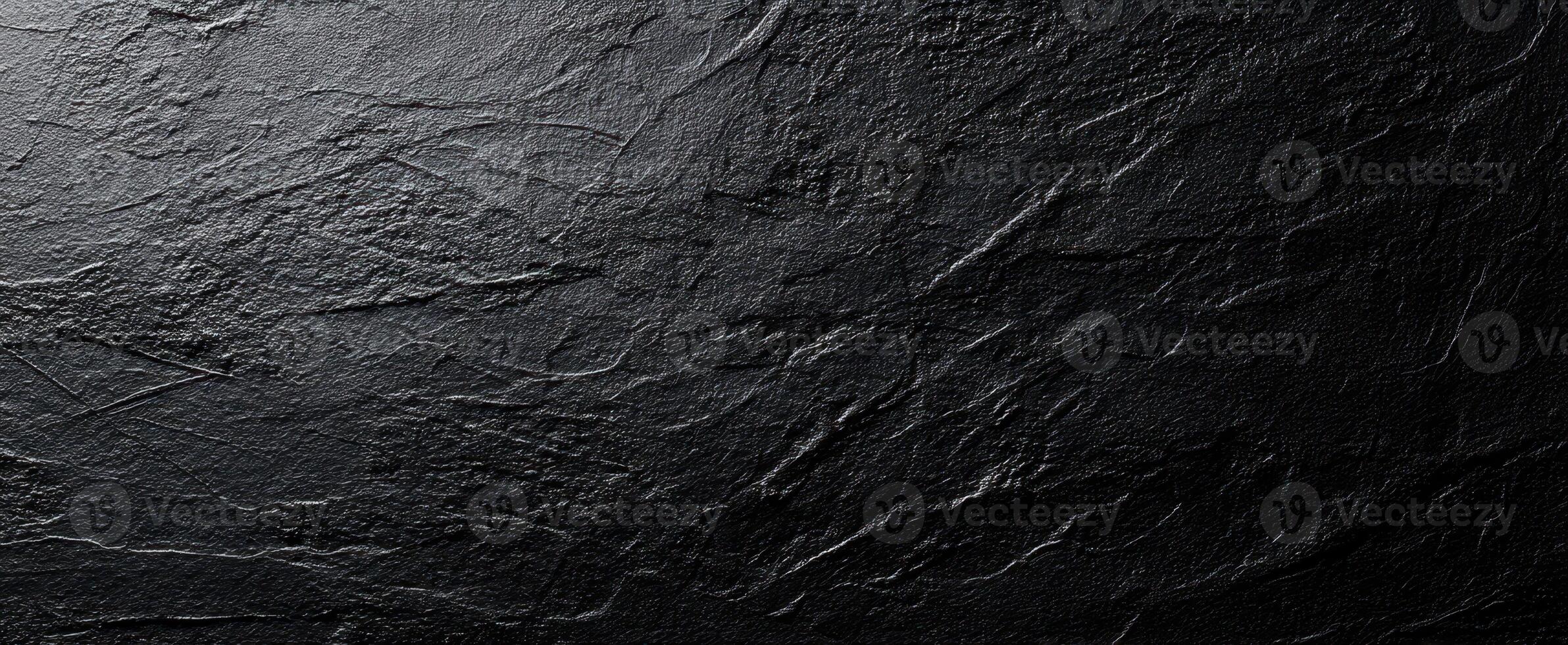The Elegant Black Slate Surface with Rich Textural Details photo