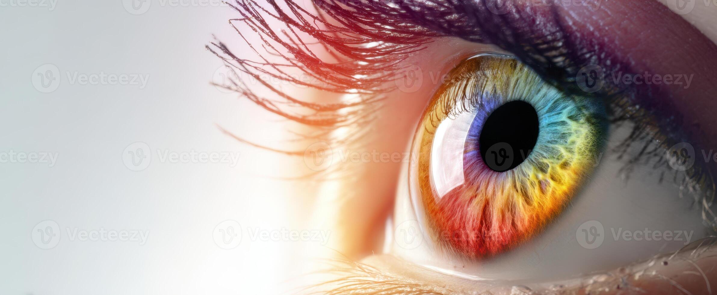 The Eye with a Stunning Array of Colorful Patterns and Intricate Details photo