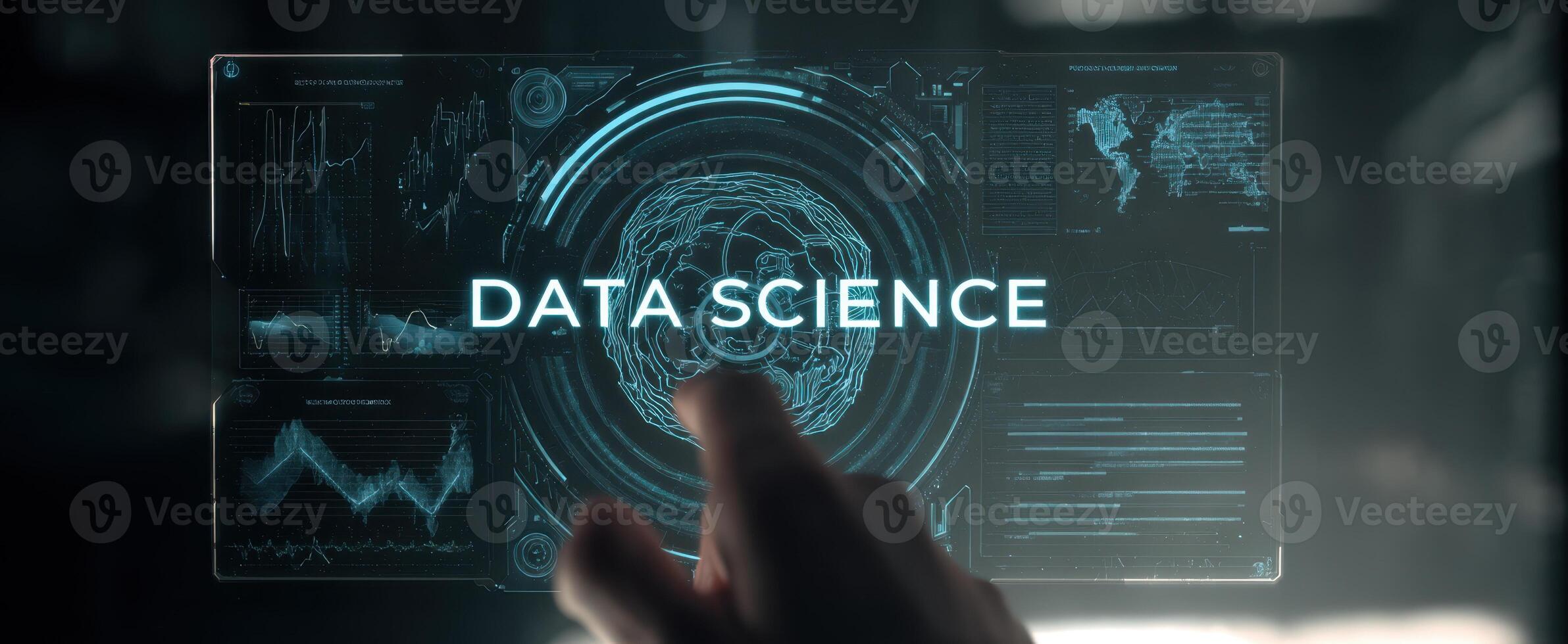 The Data Science Touch Interface Captivating Digital Innovations in Technology photo