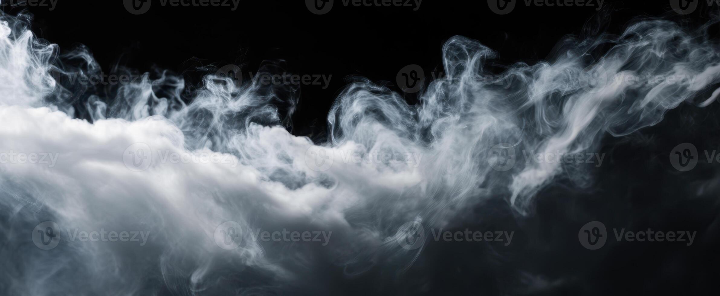 The Smoky Wave Creating an ethereal and dramatic visual in a dark background. photo