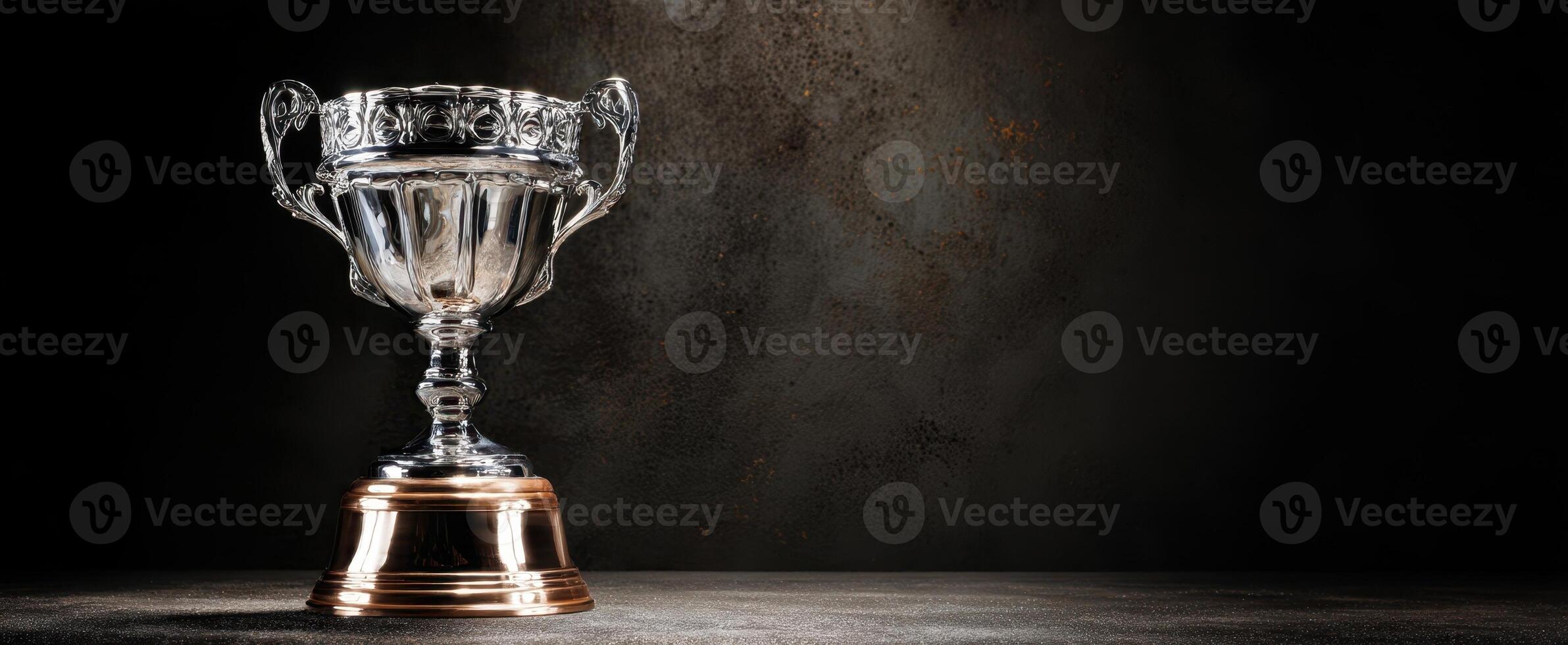 The stunning trophy representing achievement and success in a competitive event. photo