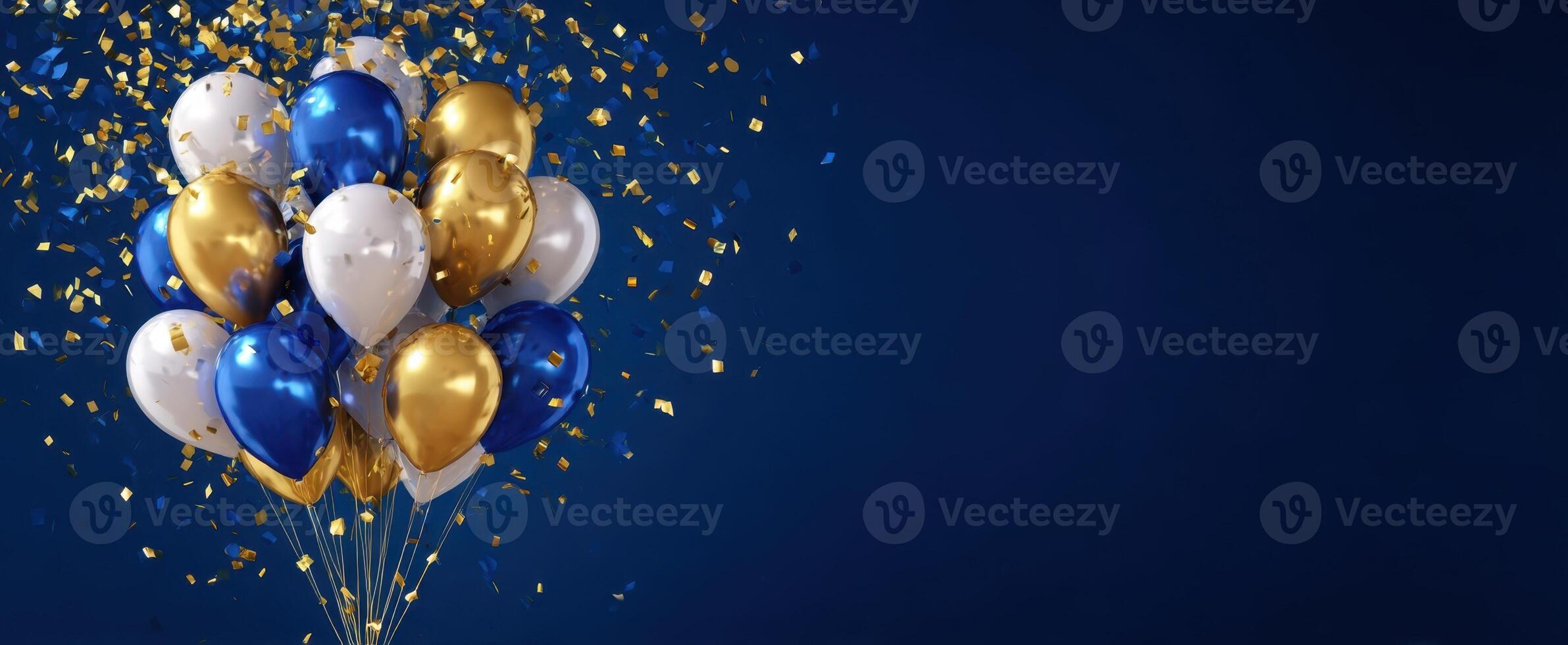 The colorful balloons creating a festive atmosphere for special celebrations photo