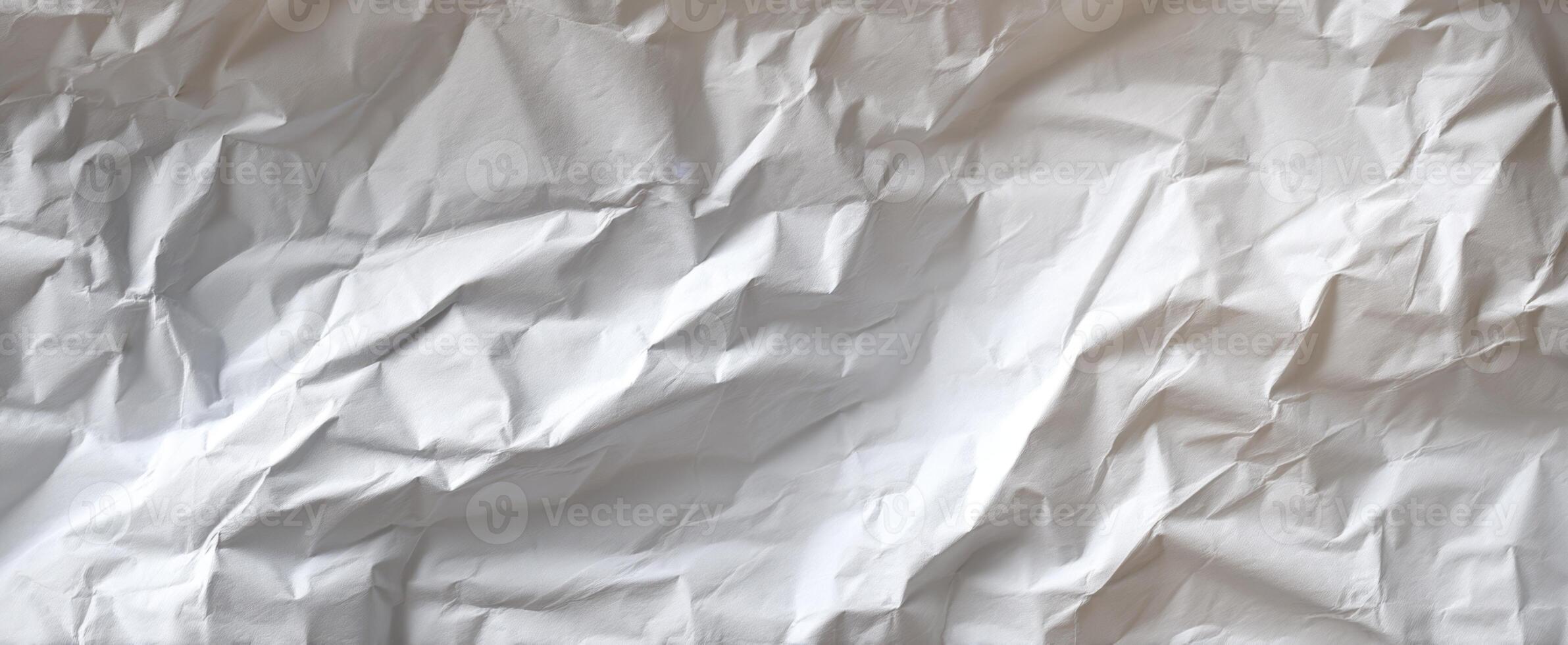 The Crumpled White Paper Texture for Creative Backgrounds and Design Elements photo