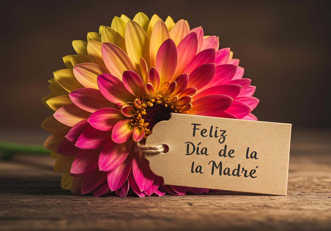 Flower with Feliz Dia De La Madre Message photo
