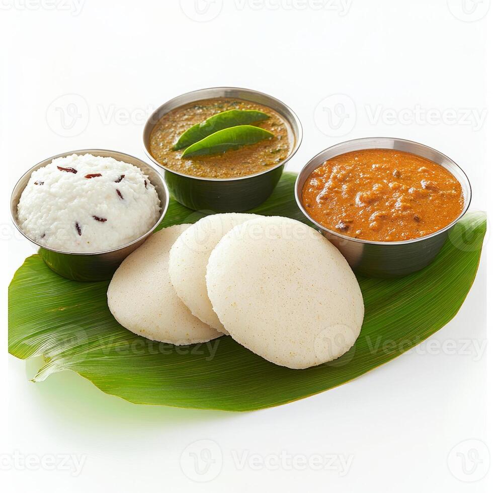 A plate with four different types of food photo