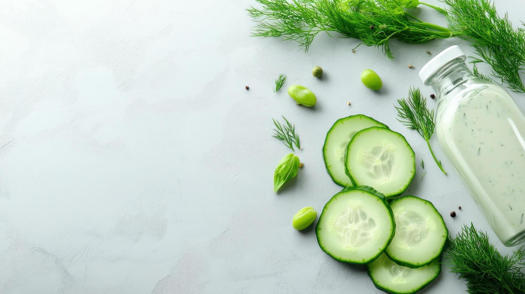 Cucumber drink on table healthy eating, cooking concept, restaurant, recipe and culinary idea photo