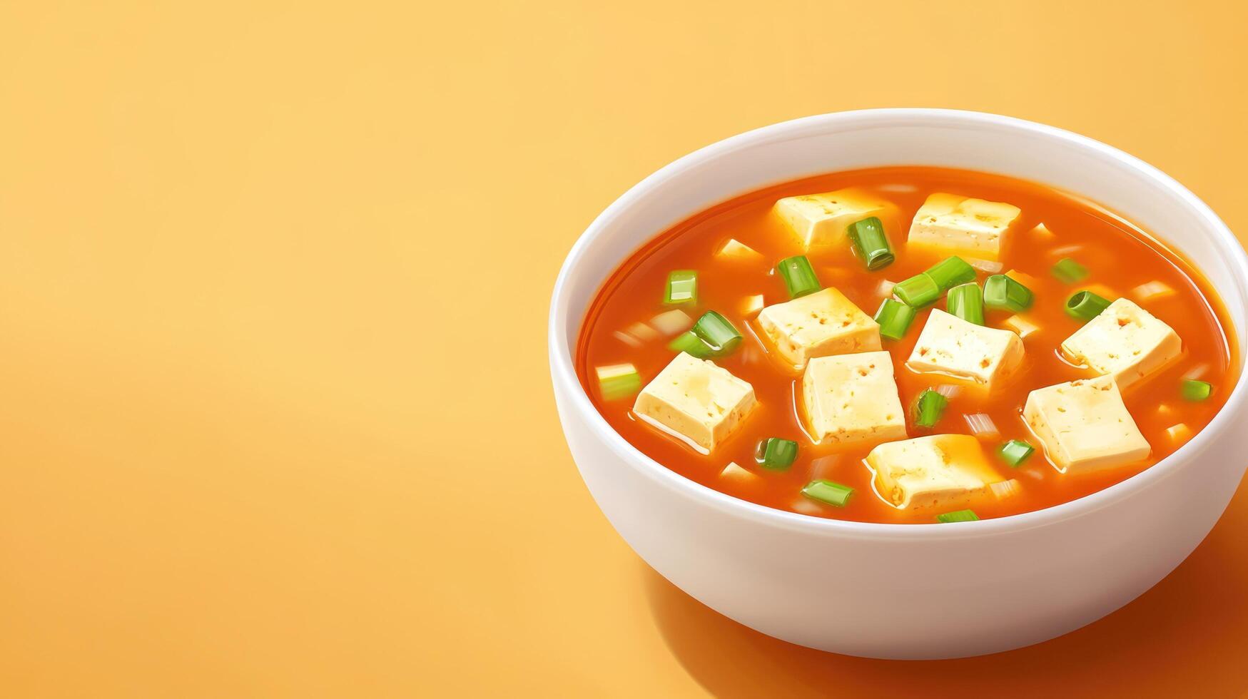 Tofu stew hot, spicy, delicious. A nutritious comfort food for home cooks and food bloggers photo